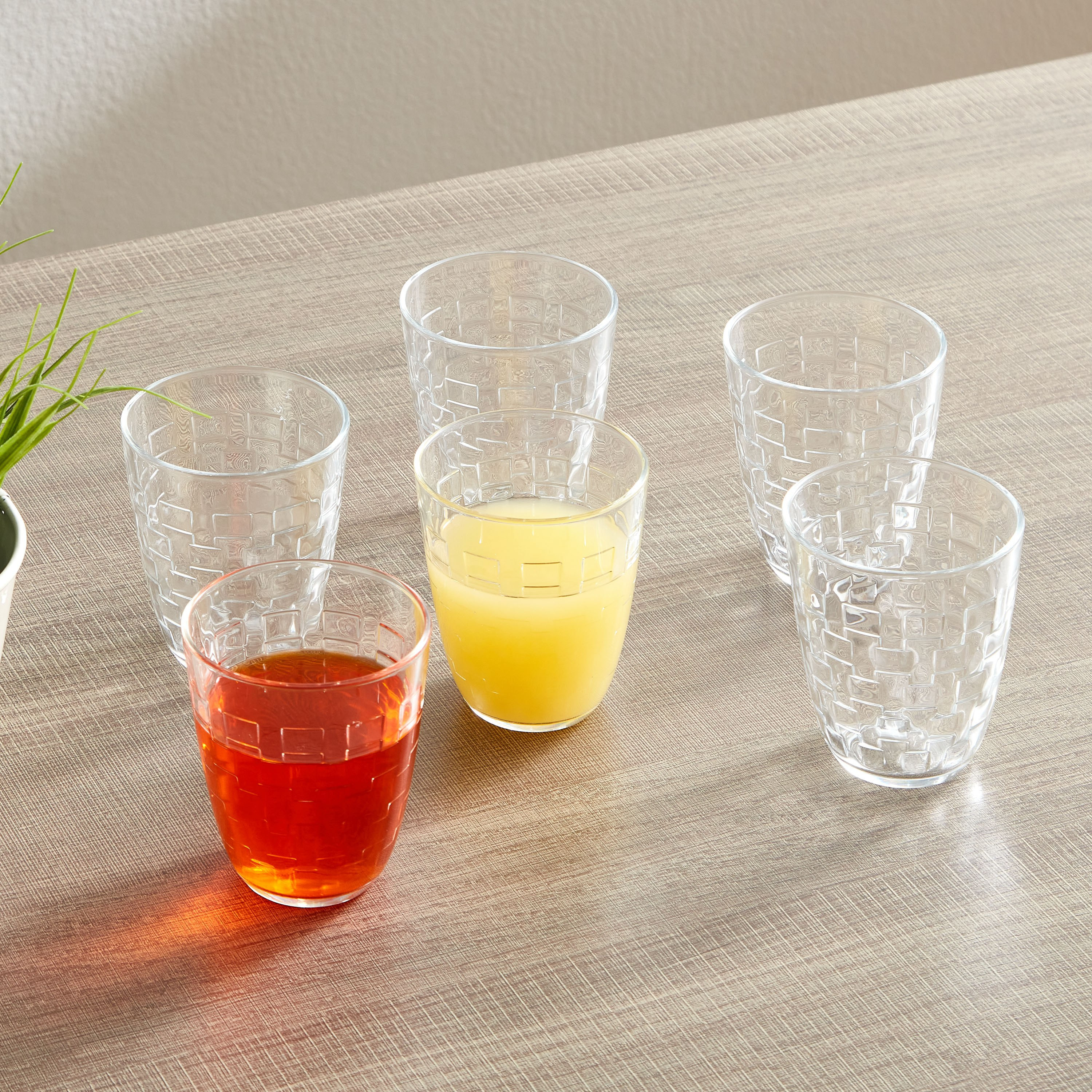 Luminarc Neo 6-Piece Checked Tumbler Set - 310 ml-hbxhomeware-hbxkitchen-image-2