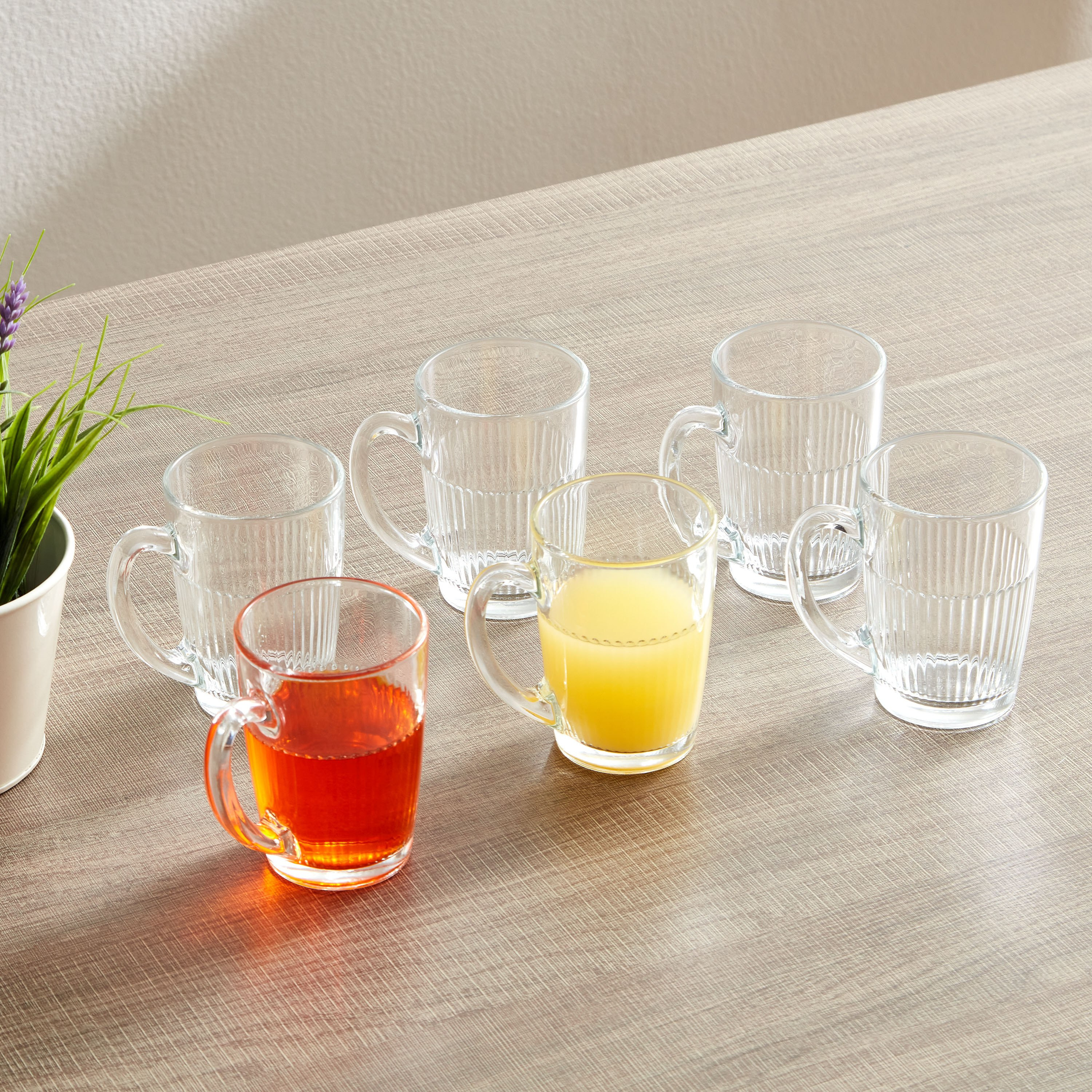 طقم 6 مجات شاي من الزجاج جريدز من نيو مورنينج - 320 مل-hbxhomeware-hbxkitchen-image-2