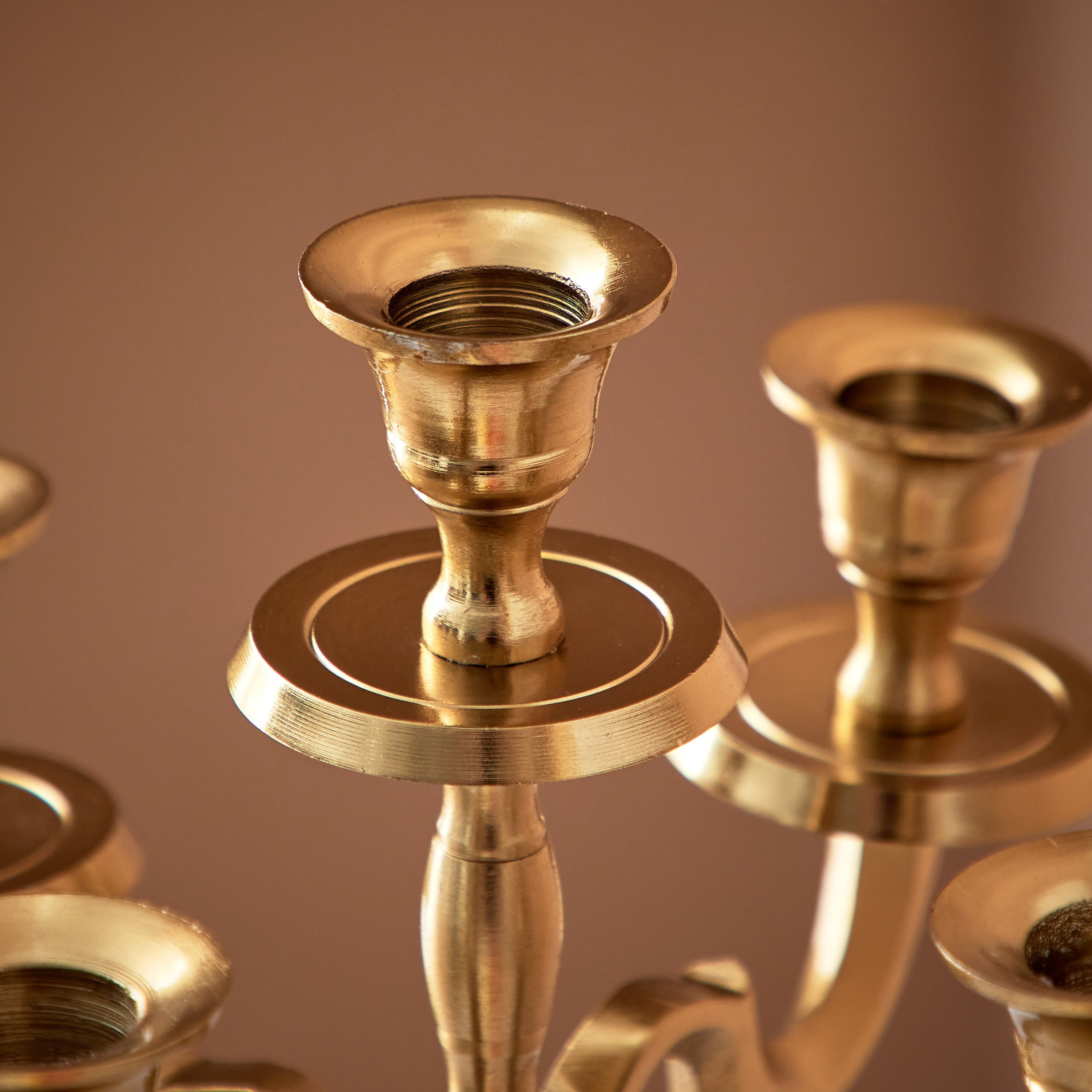 حامل شموع معدني 5 أذرع من أورازي - 26x26x32 سم-hbxlivingroom-decorandaccessories-candleholders-image-4