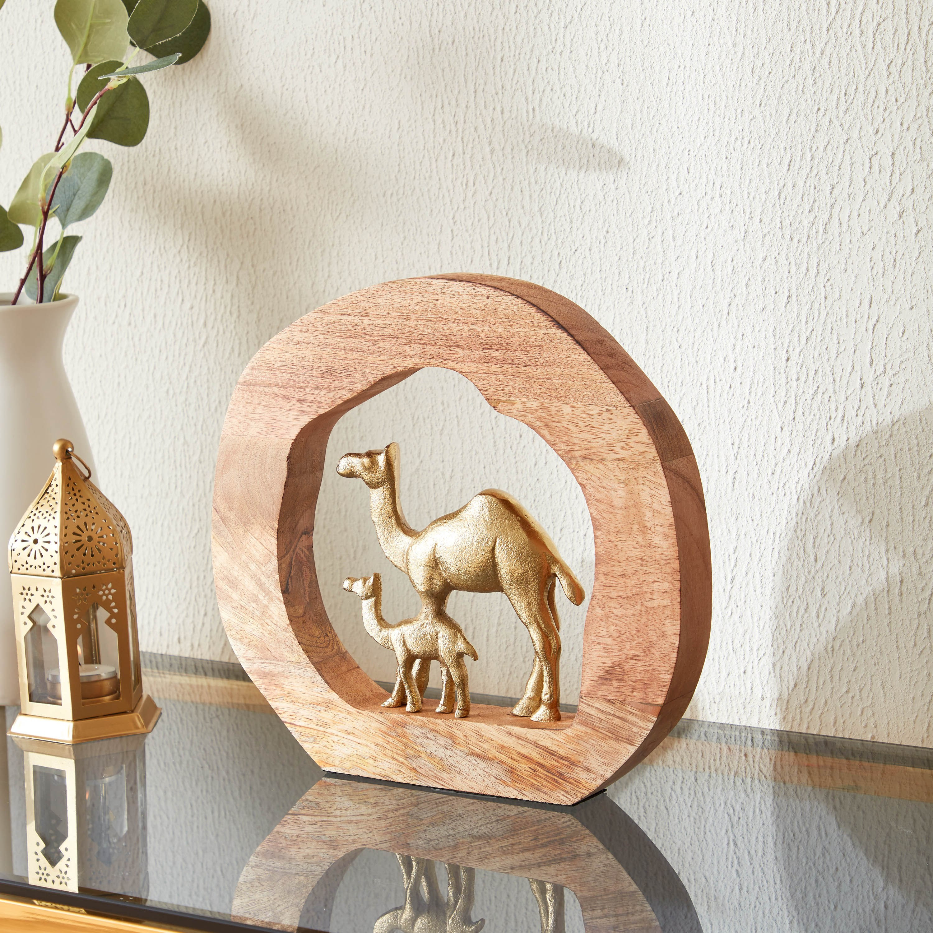 قطعة ديكور معدن بشكل جمل - اورازي - 28x4x28 سم-hbxhomeware-homedecor-figurinesandornaments-image-2