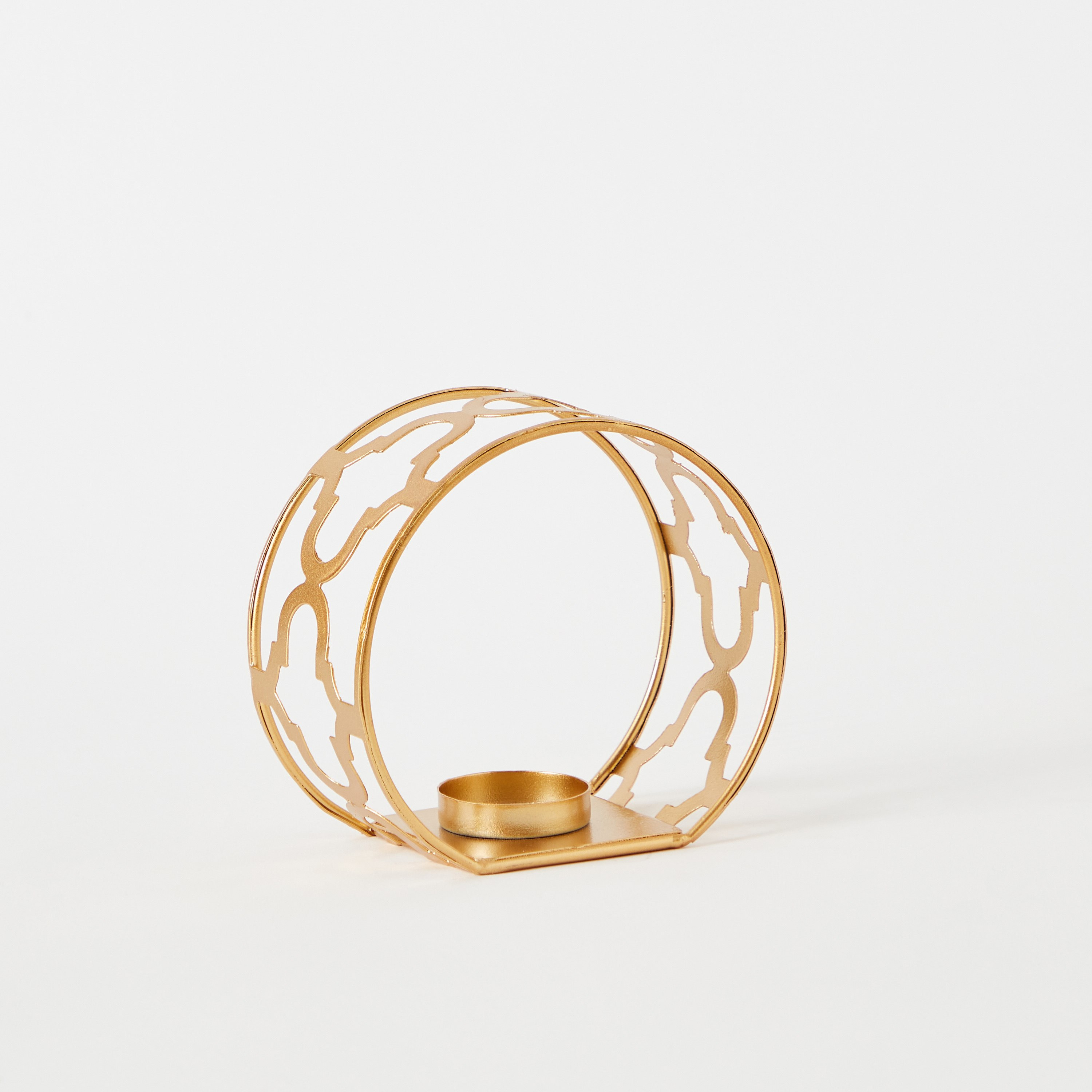 Greg Round Metal Candle Holder - 13.5x5x12.5 cm-hbxlivingroom-decorandaccessories-candleholders-image-6