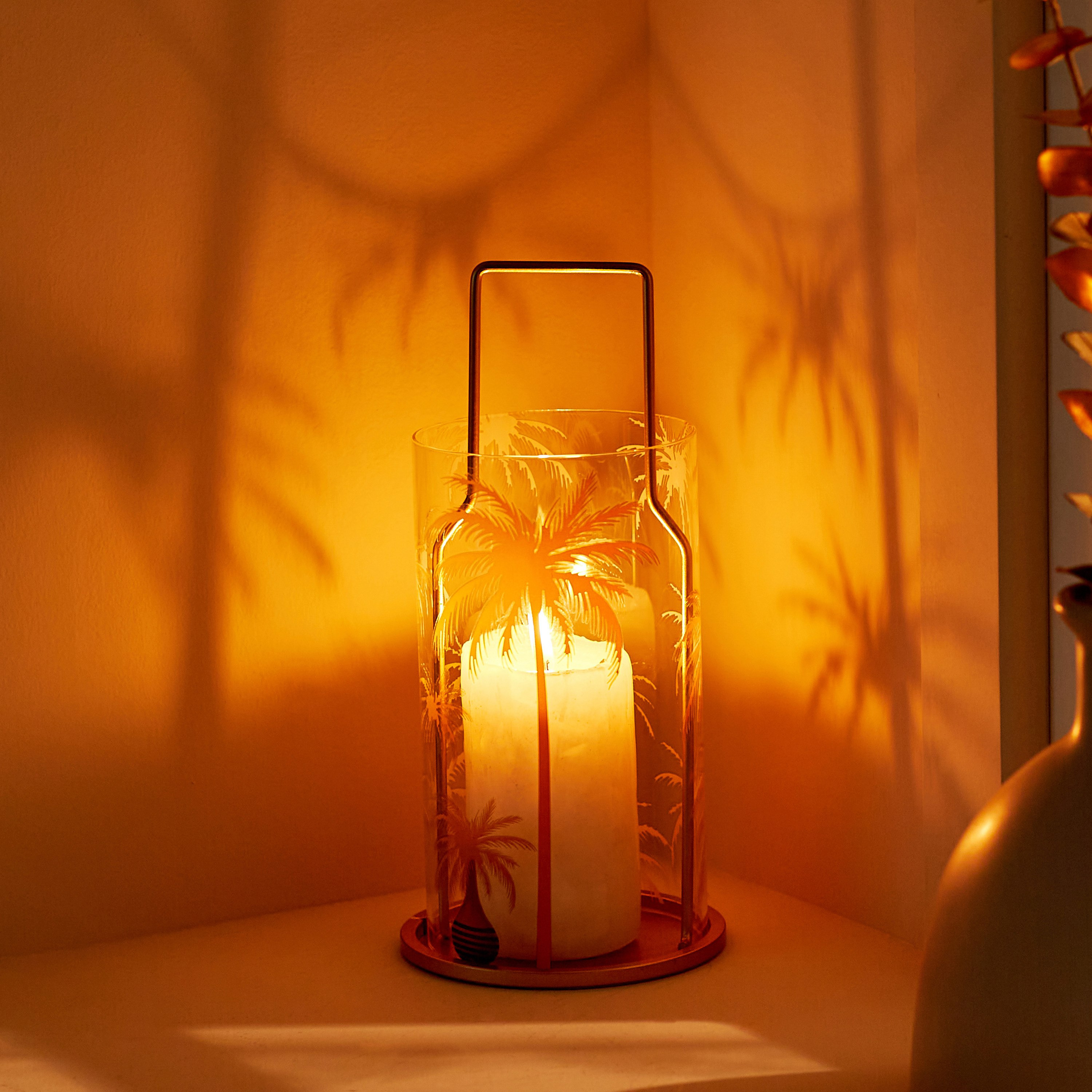 حامل شموع فوتيف معدن وزجاج من جريج - 11.5x11.5x24 سم-hbxlivingroom-decorandaccessories-candleholders-image-2