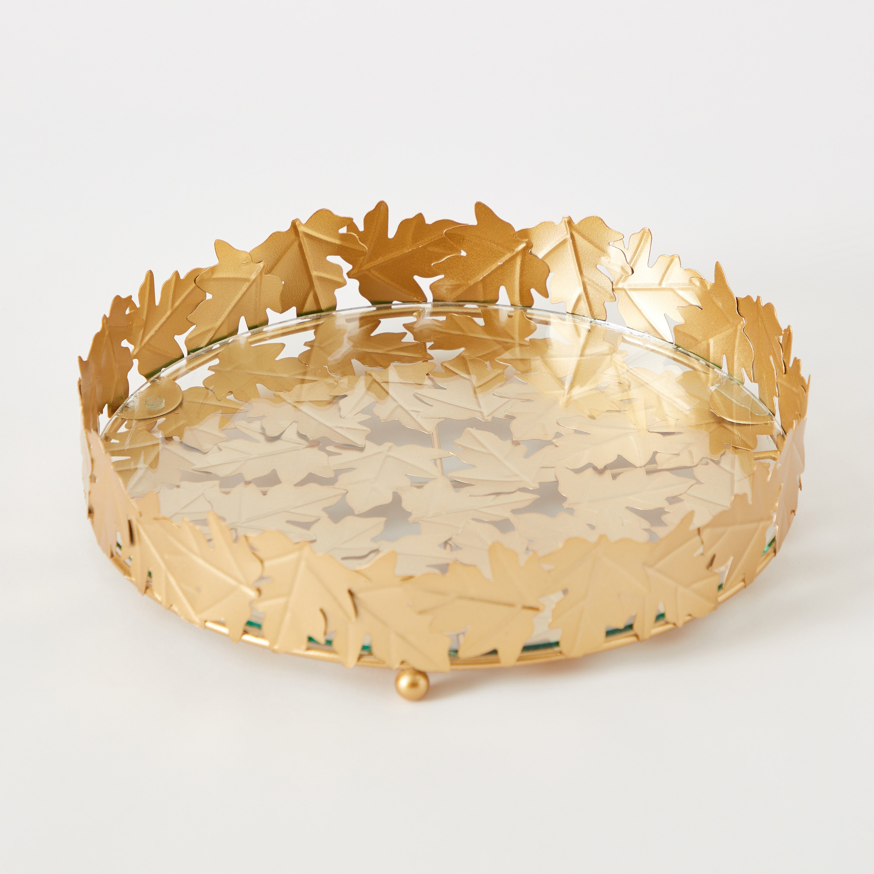 صينية ديكور معدن - جريج بالم - 26x26x6 سم-hbxhomeware-hbxdecorandfurnishings-image-6