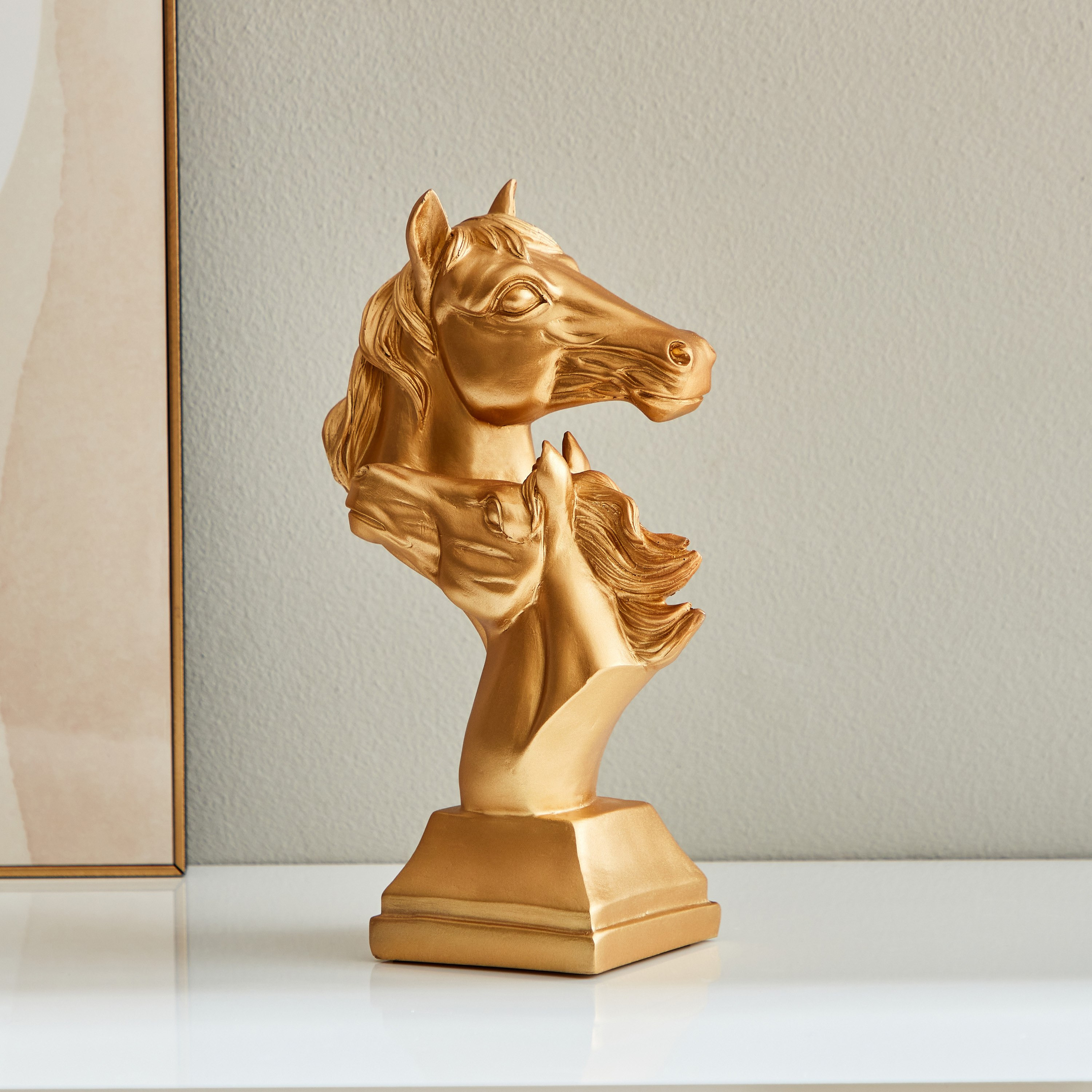 Greg Resin Horse Face Sculpture - 16x12x26.5 cm-hbxhomeware-homedecor-figurinesandornaments-image-1