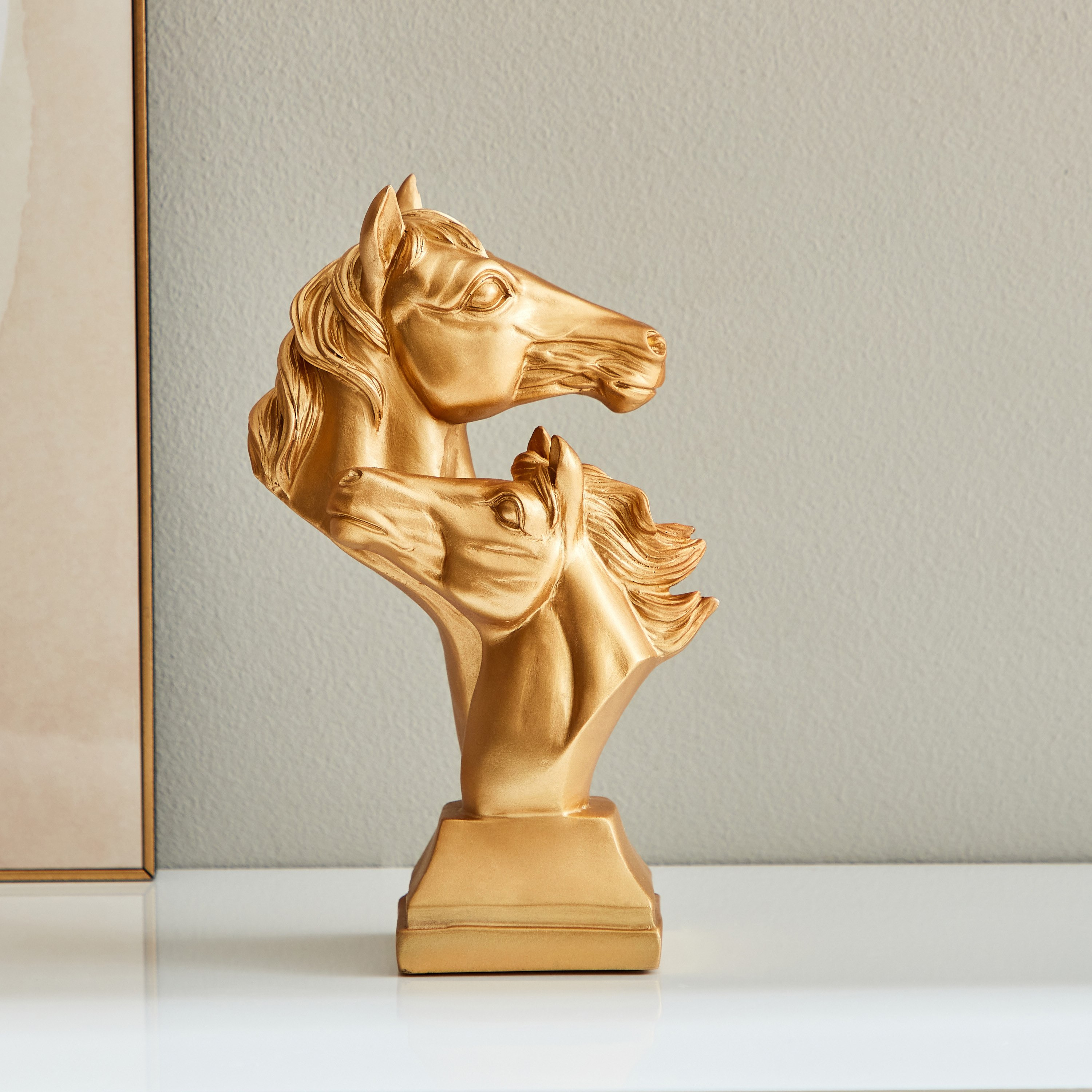 Greg Resin Horse Face Sculpture - 16x12x26.5 cm-hbxhomeware-homedecor-figurinesandornaments-image-2