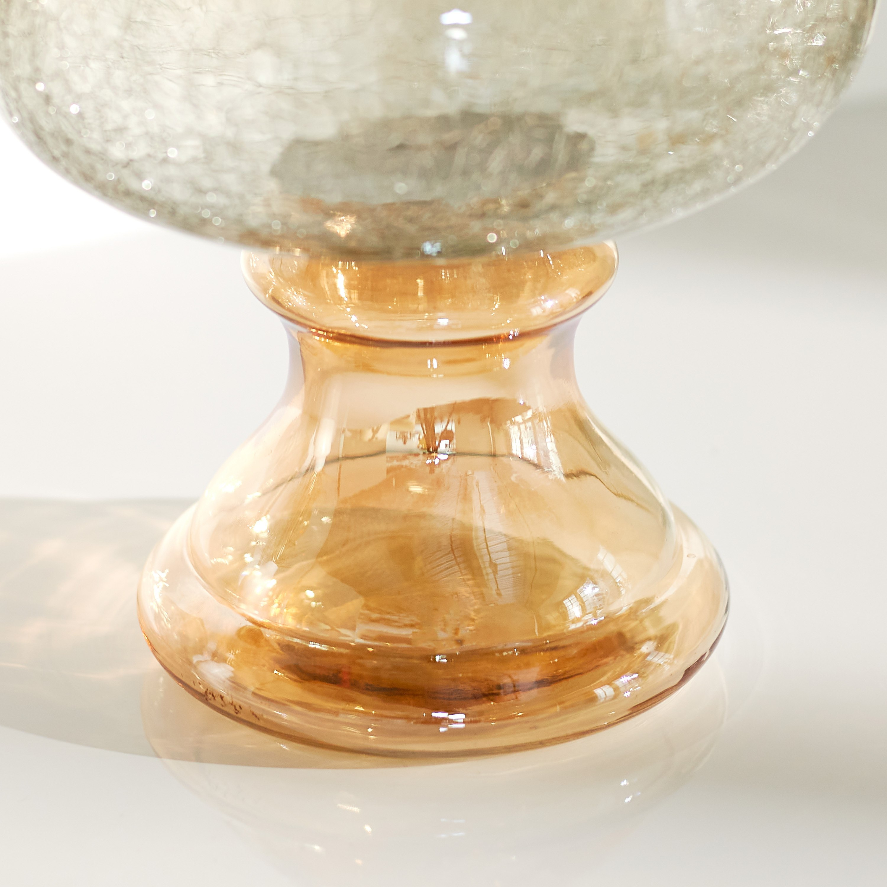 حامل شموع ديكور زجاج من درو - 20x32.5 سم-hbxlivingroom-decorandaccessories-candleholders-image-3