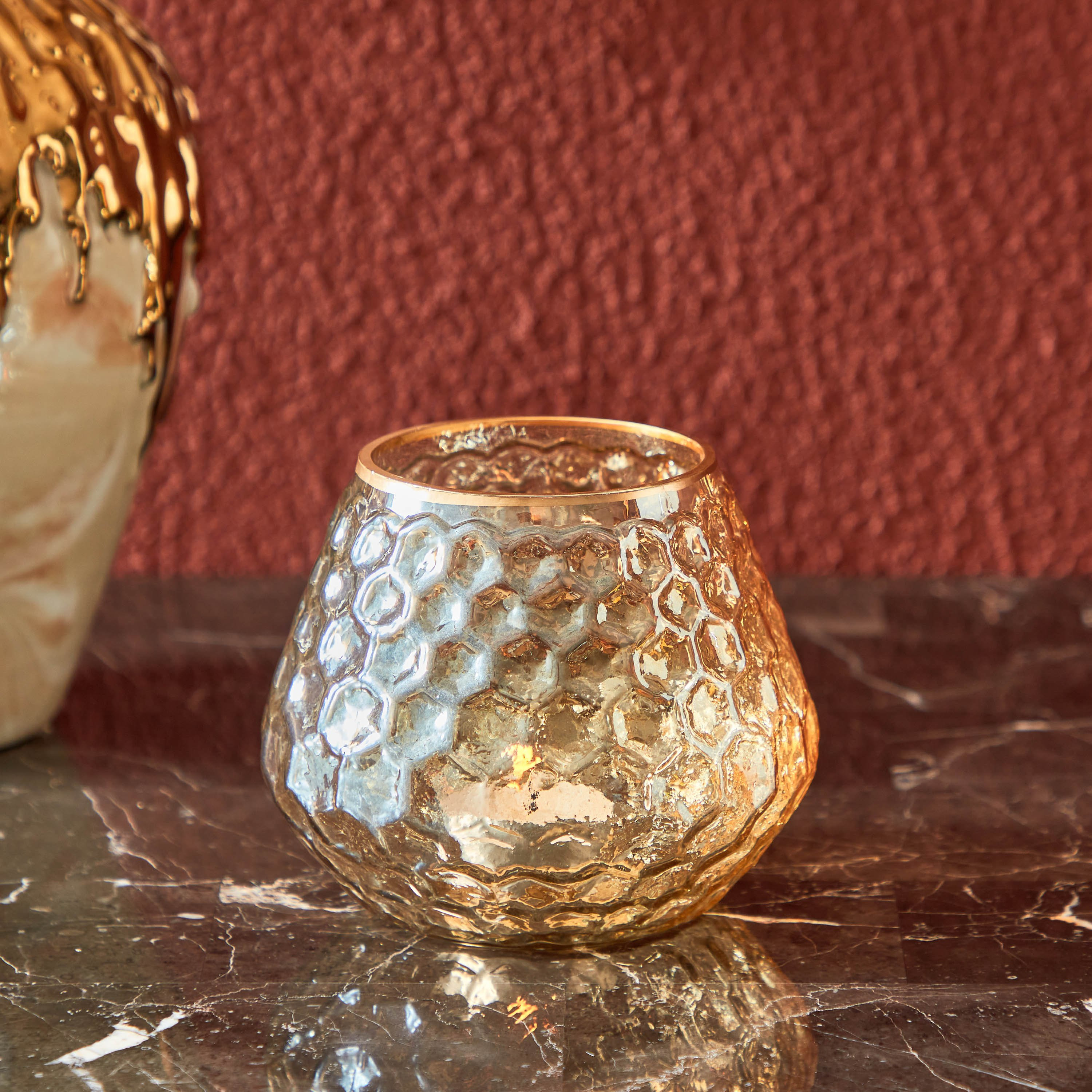 حامل شموع مضلع من الزجاج بيليسيمو من درو - 12x12x10 سم-hbxlivingroom-decorandaccessories-candleholders-image-1