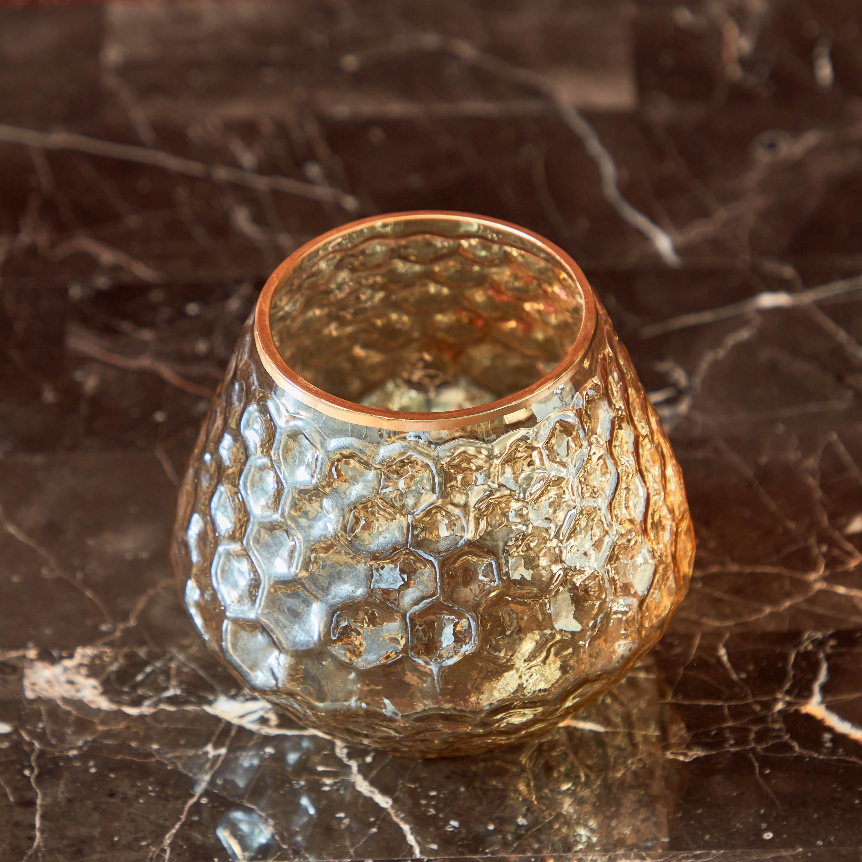 حامل شموع مضلع من الزجاج بيليسيمو من درو - 12x12x10 سم-hbxlivingroom-decorandaccessories-candleholders-image-2