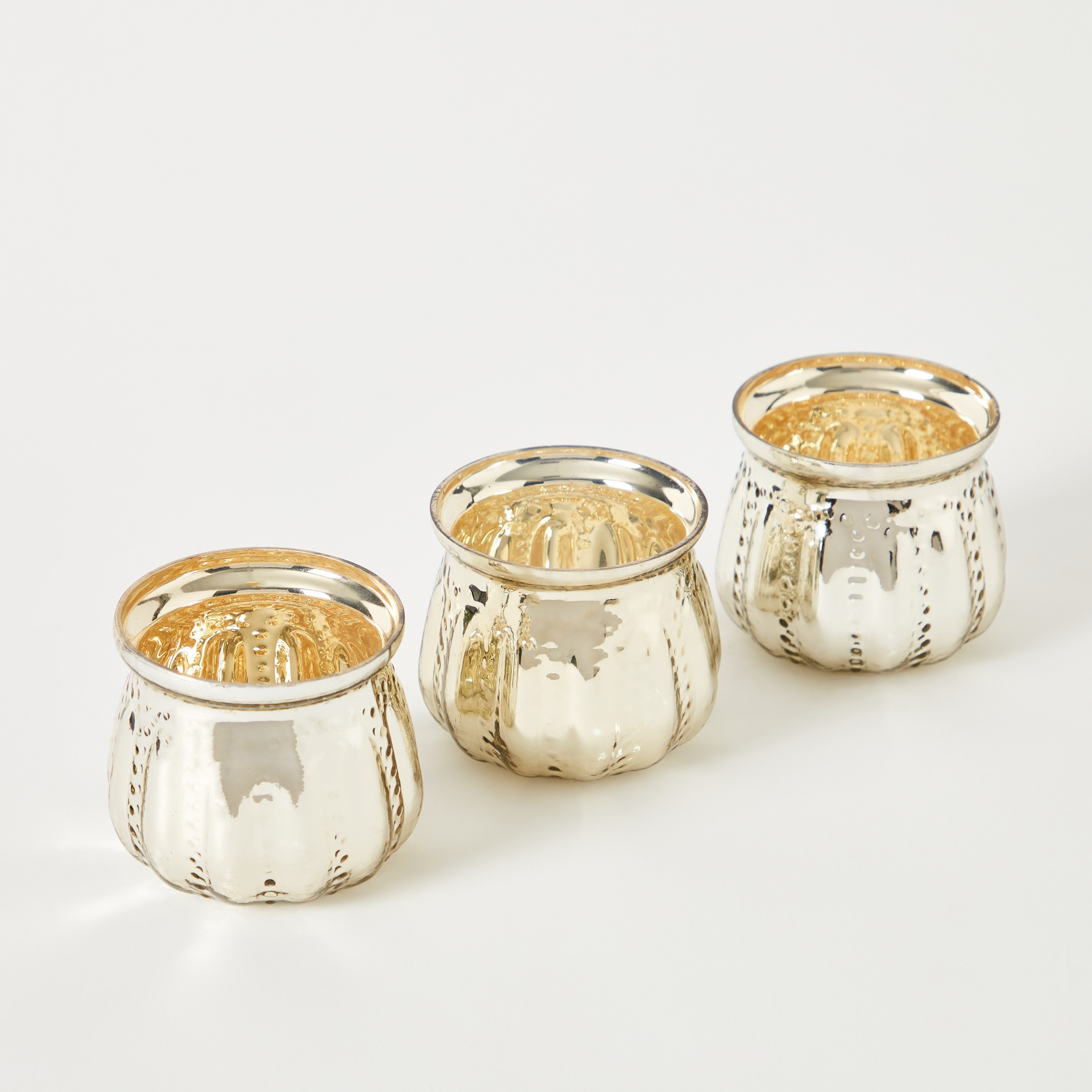 Drew 3-Piece Ribbed Glass Candleholder Set - 9x7 cm-hbxlivingroom-decorandaccessories-candleholders-image-6
