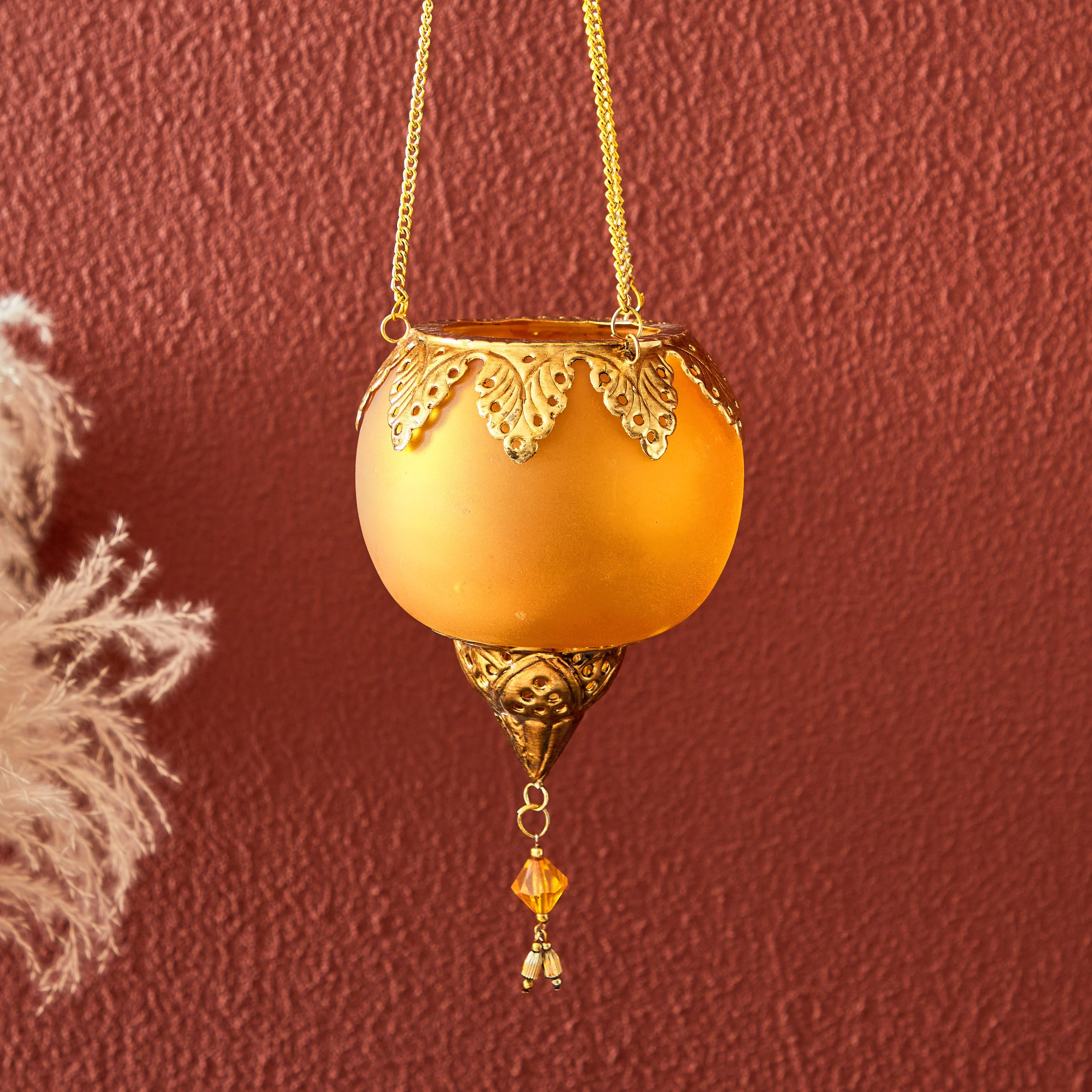 حامل شموع معلّق زجاج من درو - 11.5x11.5x16 سم-hbxlivingroom-decorandaccessories-candleholders-image-2