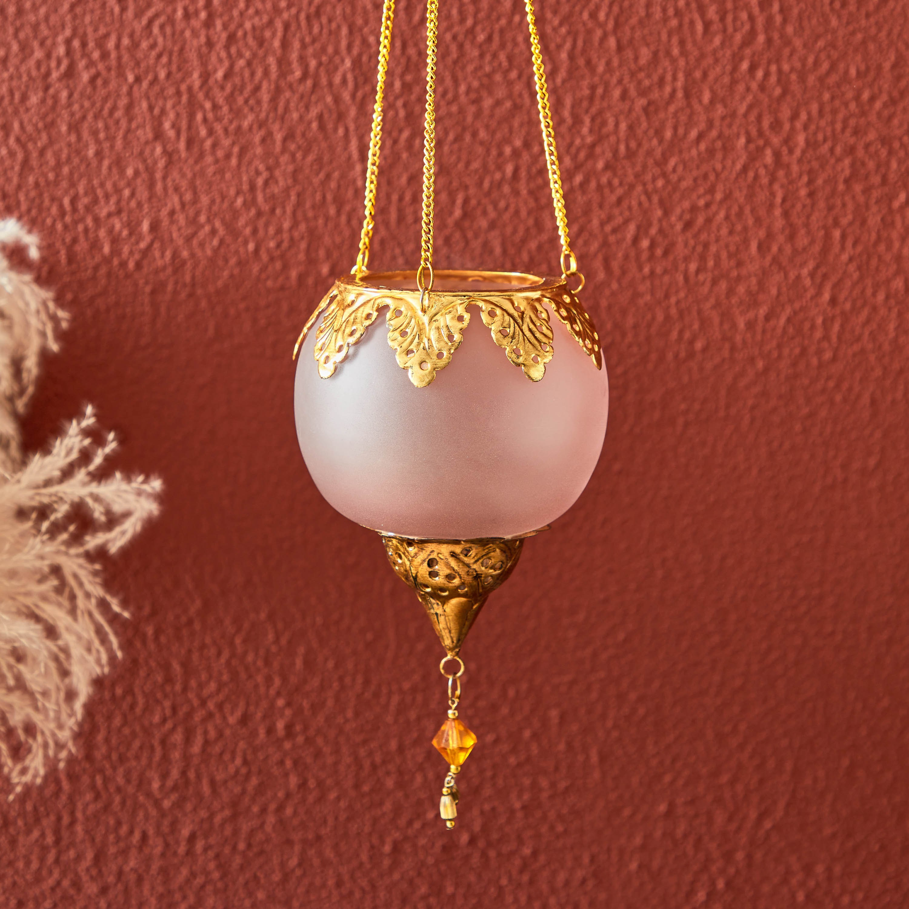 حامل شموع معلّق زجاج من درو - 11.5x11.5x16 سم-hbxlivingroom-decorandaccessories-candleholders-image-2