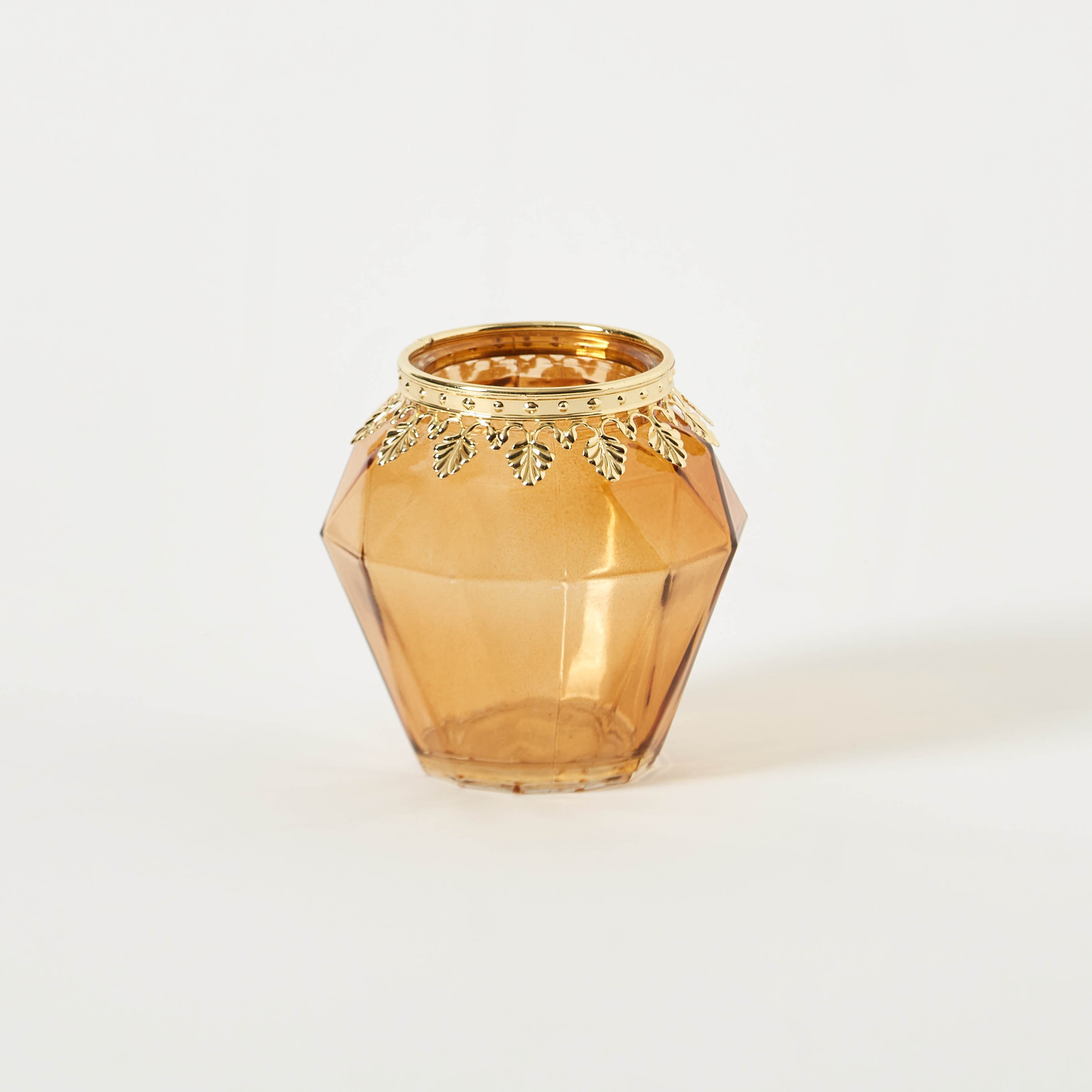 حامل شموع صغيرة بزينة معدنية من بيرج - 9.5x10 سم-hbxlivingroom-decorandaccessories-candleholders-image-6