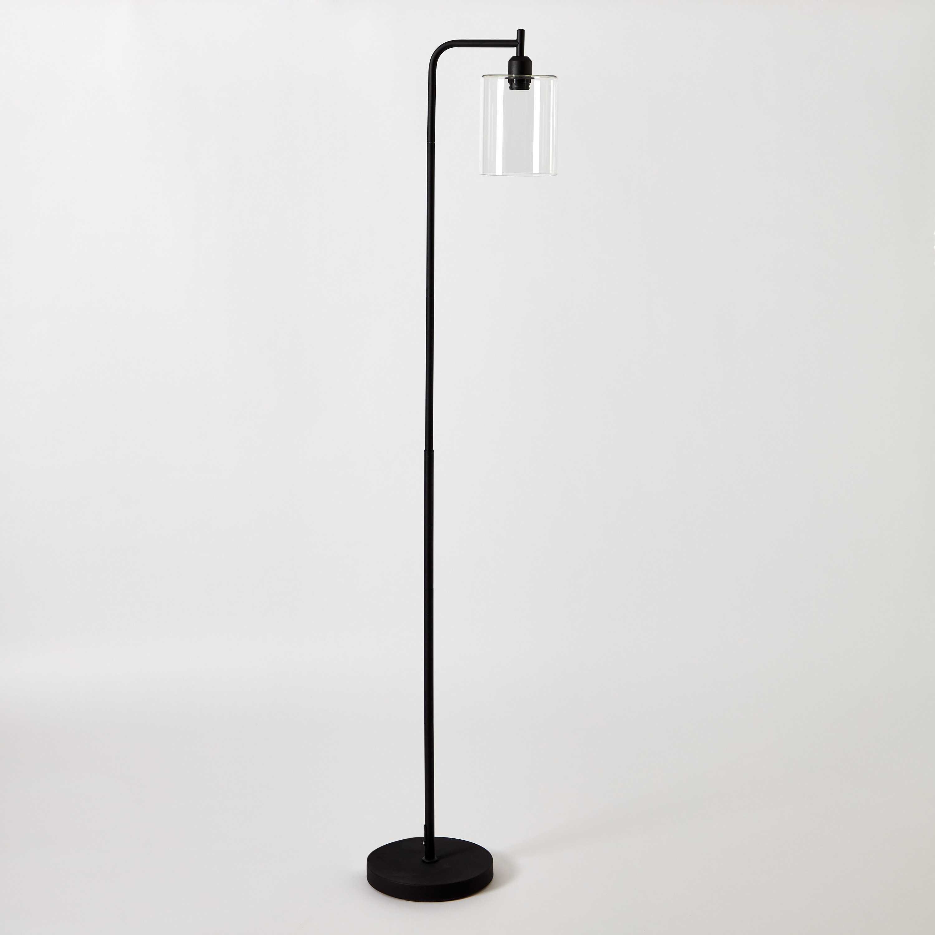 مصباح أرضية معدني بغطاء زجاجي من إيثان - 36x167 سم-hbxhomeware-hbxdecorandfurnishings-image-7