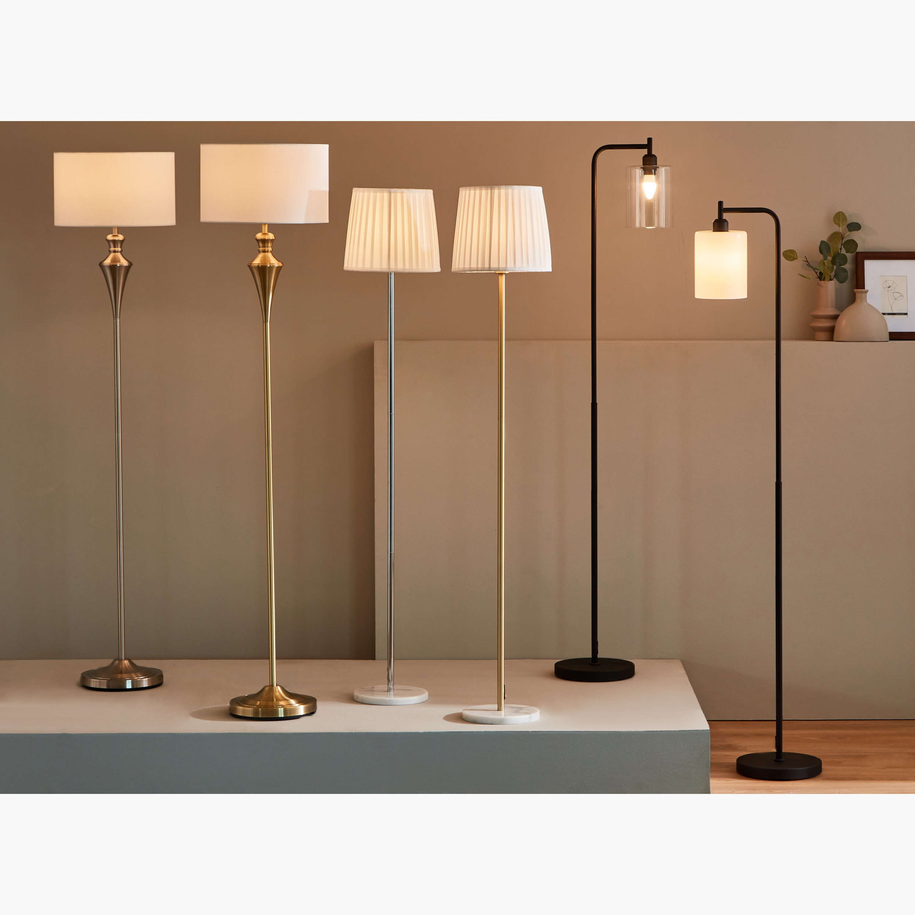 مصباح أرضية معدني بقاعدة رخامية من إيثان - 28x150 سم-hbxhomeware-hbxdecorandfurnishings-image-6