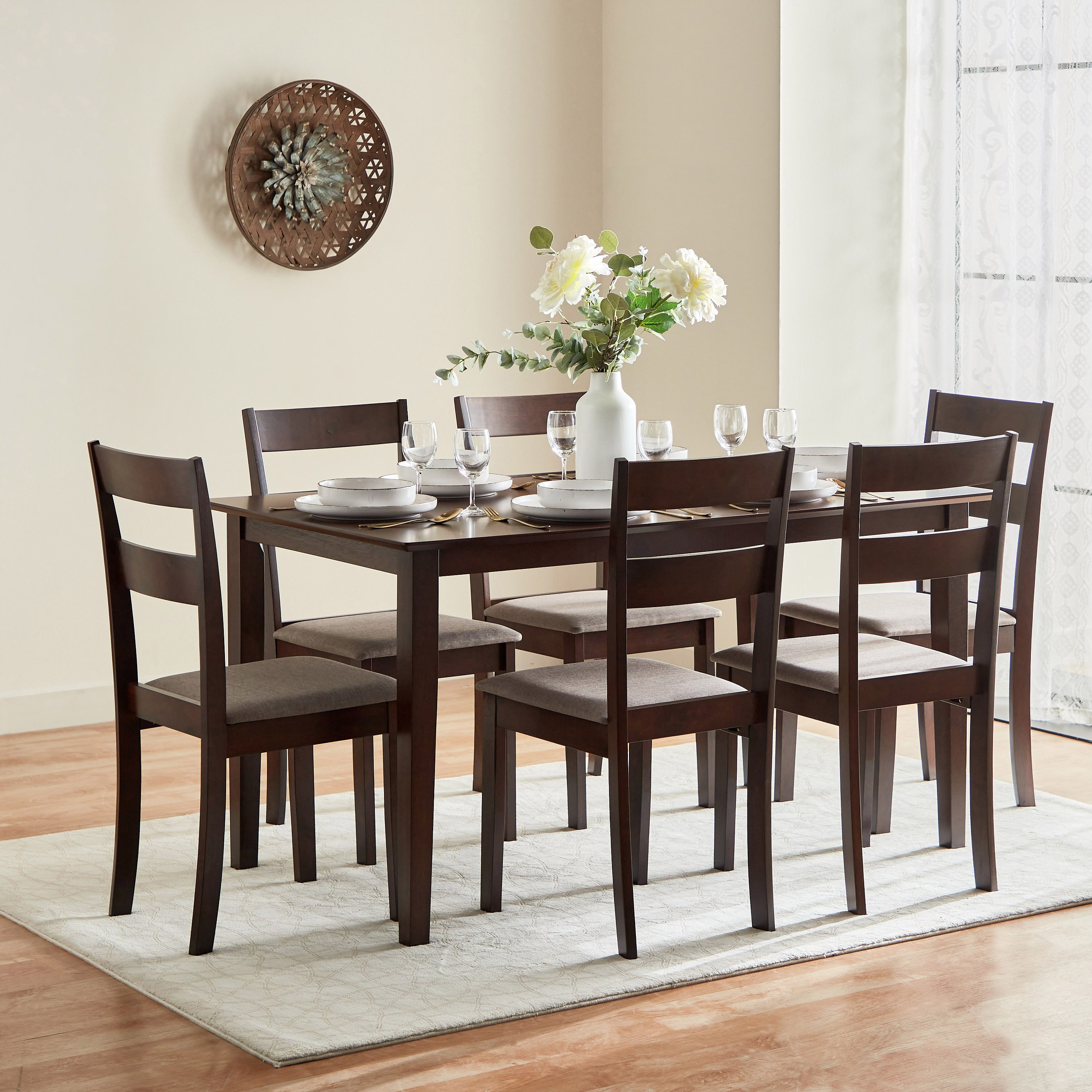 طقم سفرة 6 مقاعد - جيلر-hbxfurniture-diningtablesandsets-diningsets-sixseater-image-1