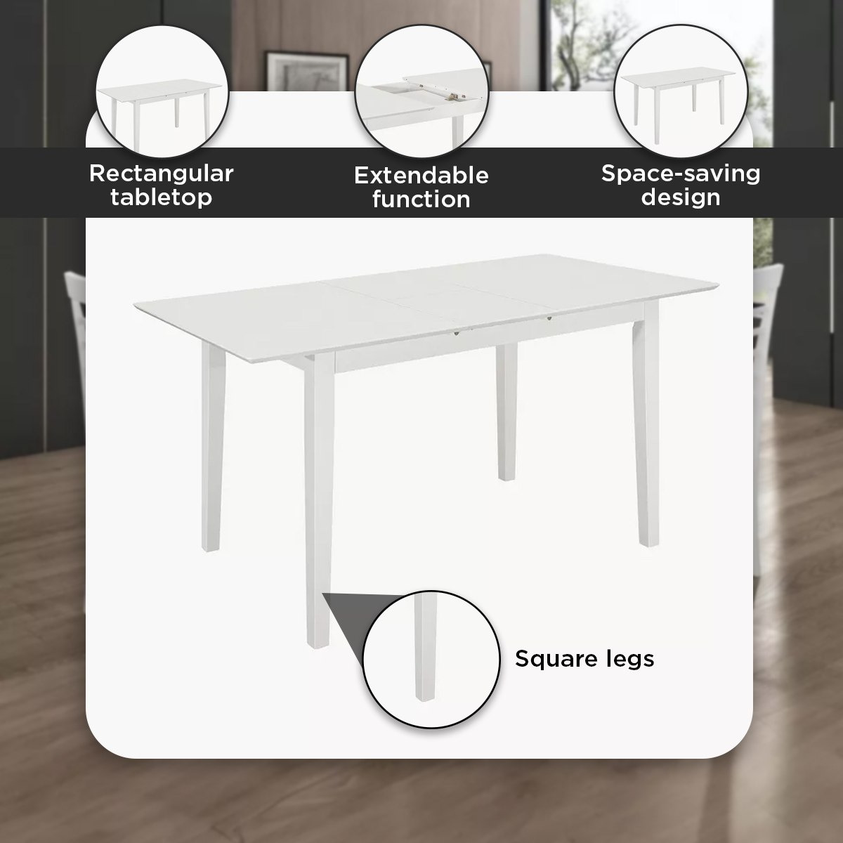 طقم سفرة قابل لتمدّد 6 مقاعد من جيلر بارني-hbxfurniture-diningtablesandsets-diningsets-sixseater-image-5