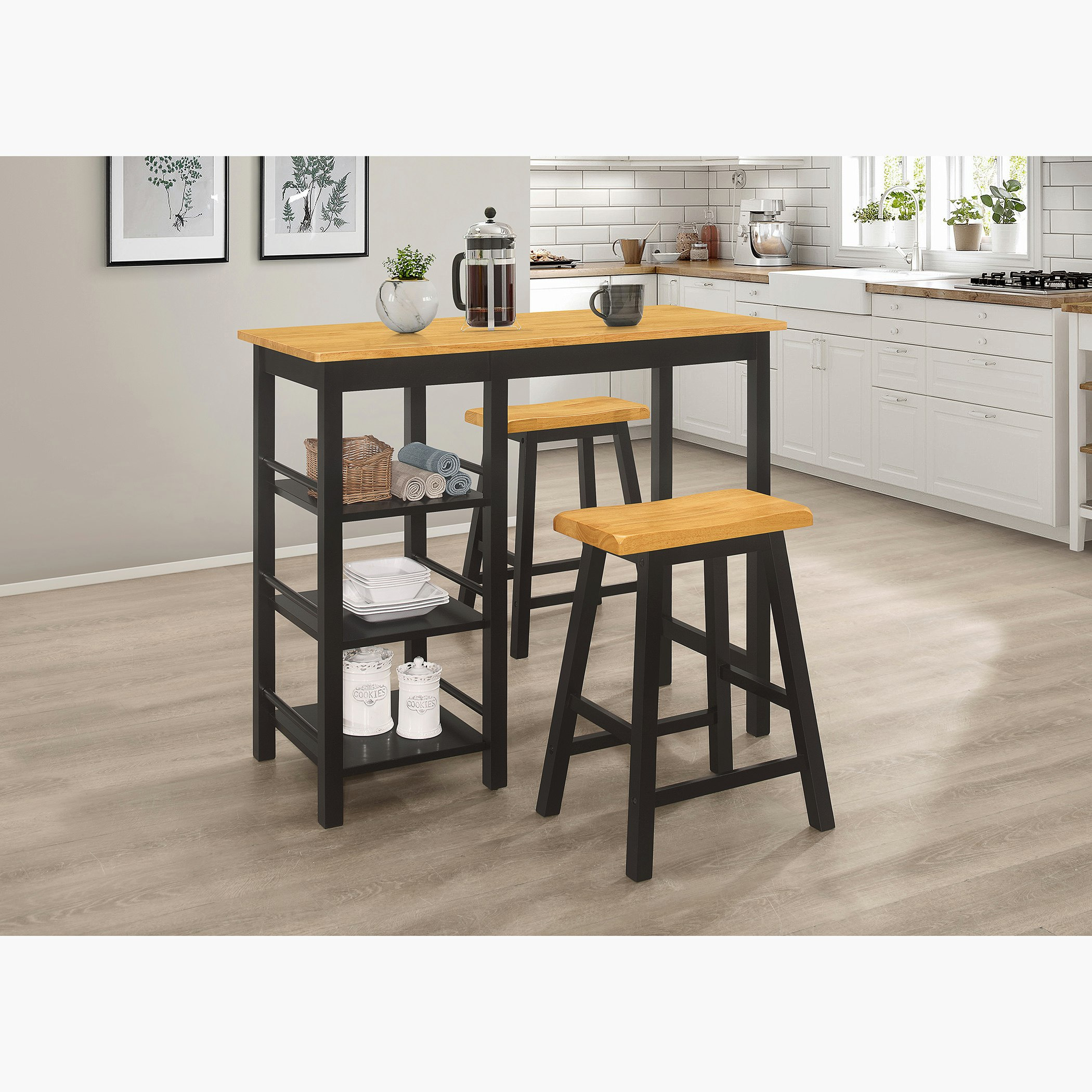 Treeger 2-Seater High Dining Set-hbxfurniture-diningtablesandsets-diningsets-twoseater-image-1