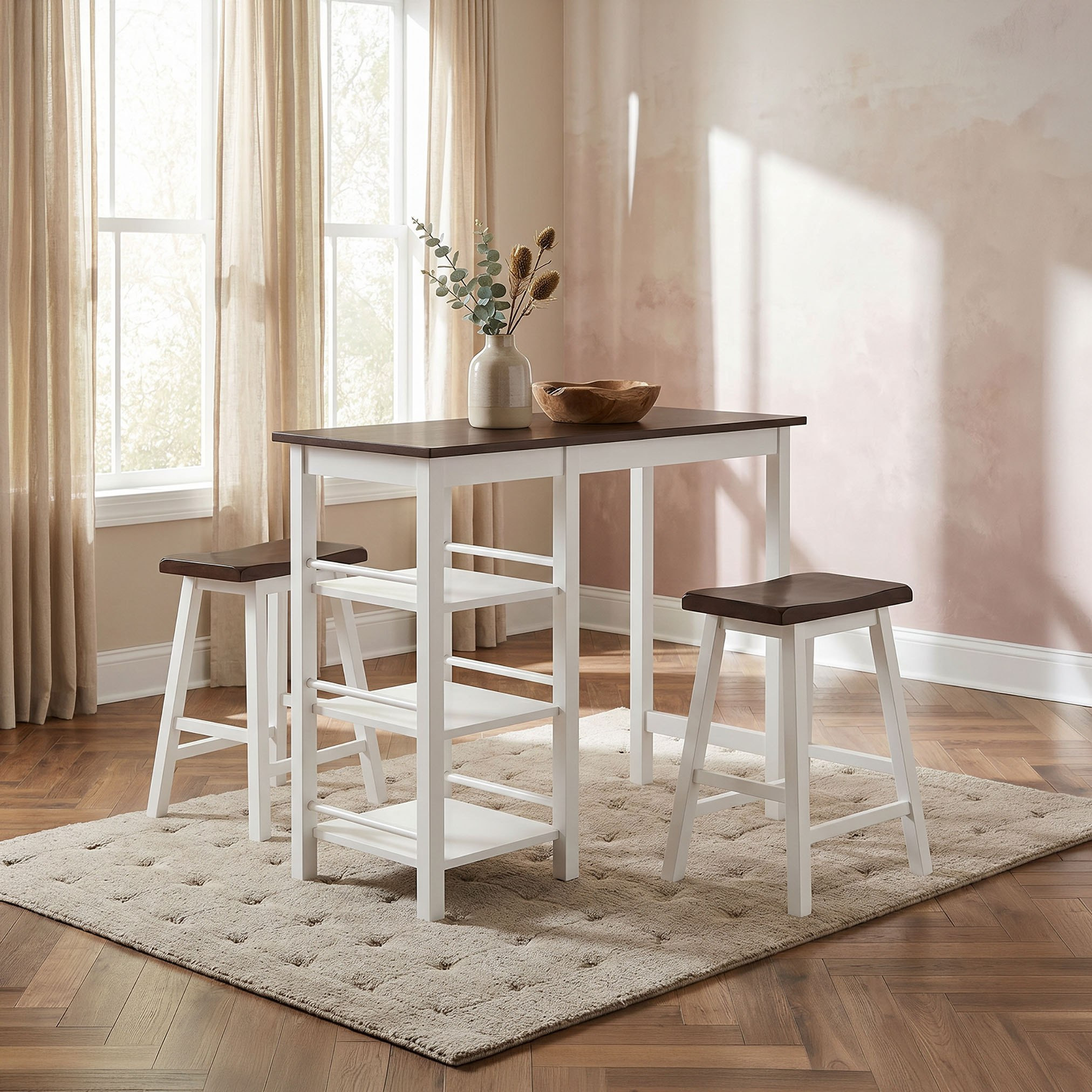 Treeger 2-Seater High Dining Set-hbxfurniture-diningtablesandsets-diningsets-twoseater-image-1