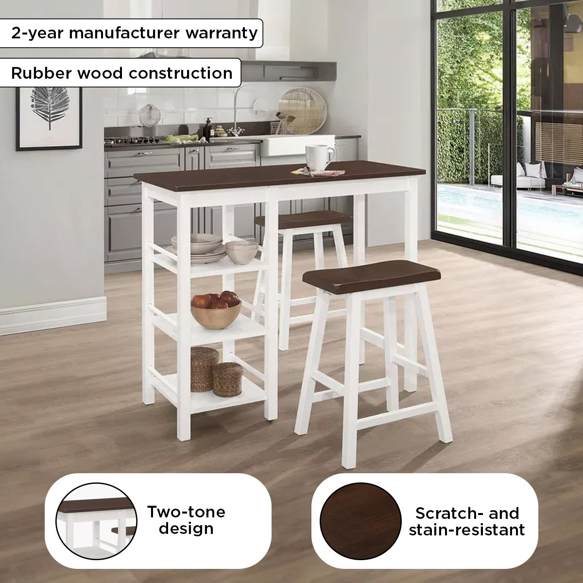 Treeger 2-Seater High Dining Set-hbxfurniture-diningtablesandsets-diningsets-twoseater-image-5