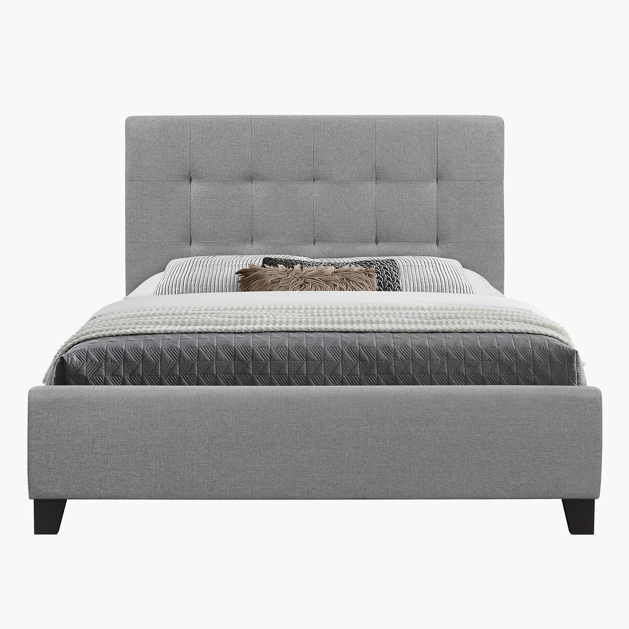 Movo Kulltorp Upholstered Queen Bed - 150x200 cm-hbxbedroom-bedsandbedsets-beds-queen-image-3