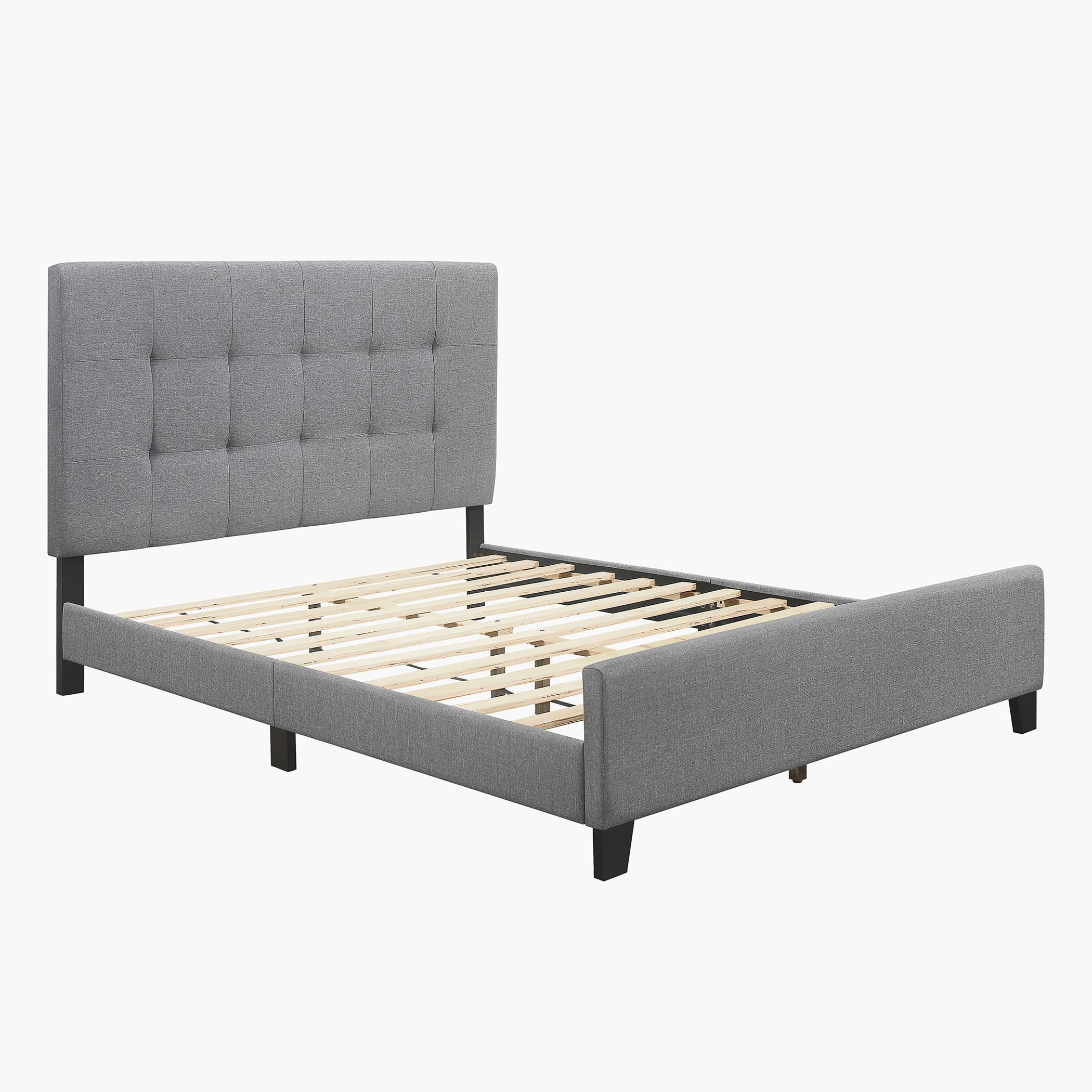 Movo Kulltorp Upholstered Queen Bed - 150x200 cm-hbxbedroom-bedsandbedsets-beds-queen-image-4