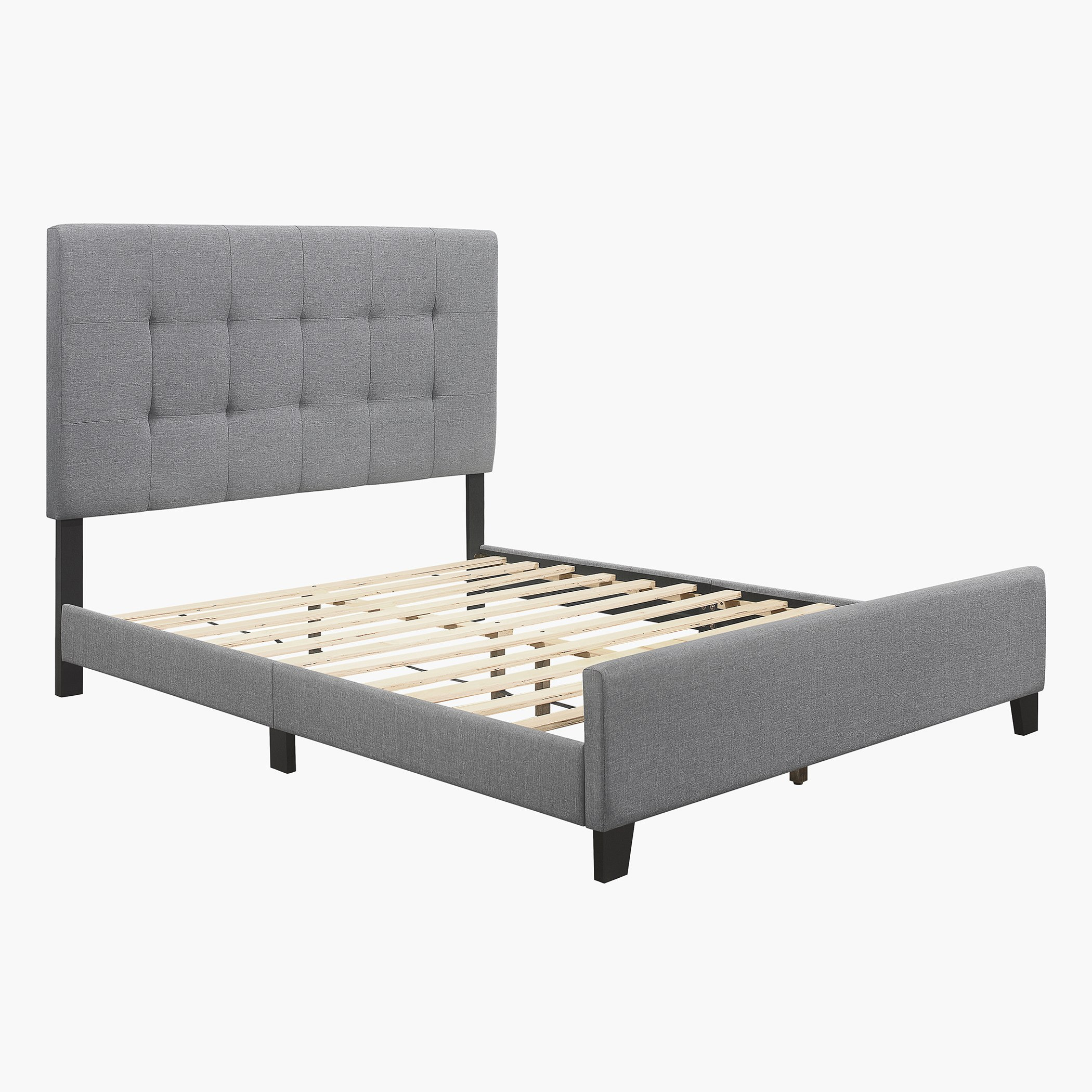 Movo Kulltorp Upholstered Queen Bed - 150x200 cm-hbxbedroom-bedsandbedsets-beds-queen-image-5