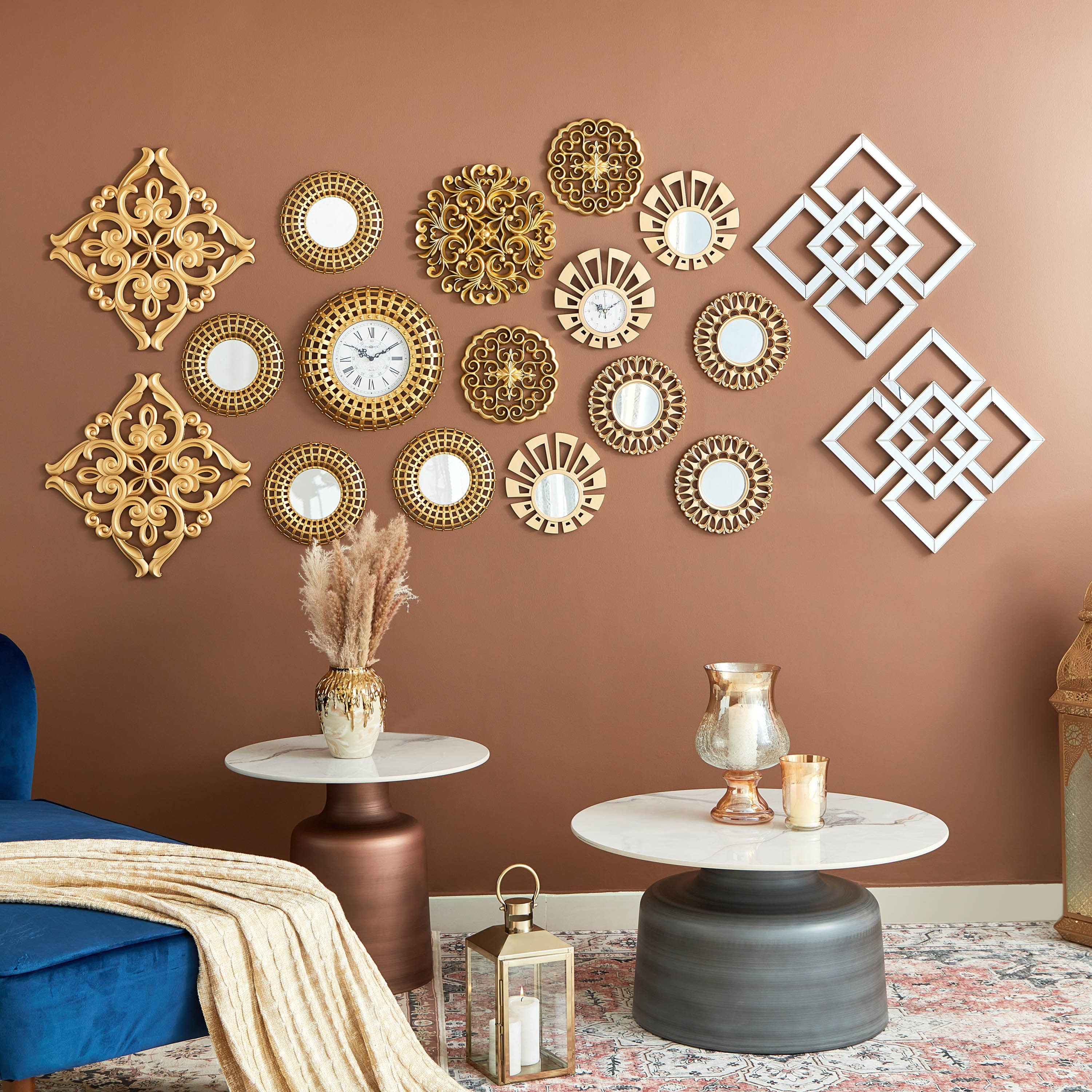 طقم مرآة وساعة 3 قطع من زويا - 25x2x25 سم-hbxhomeware-hbxdecorandfurnishings-image-5
