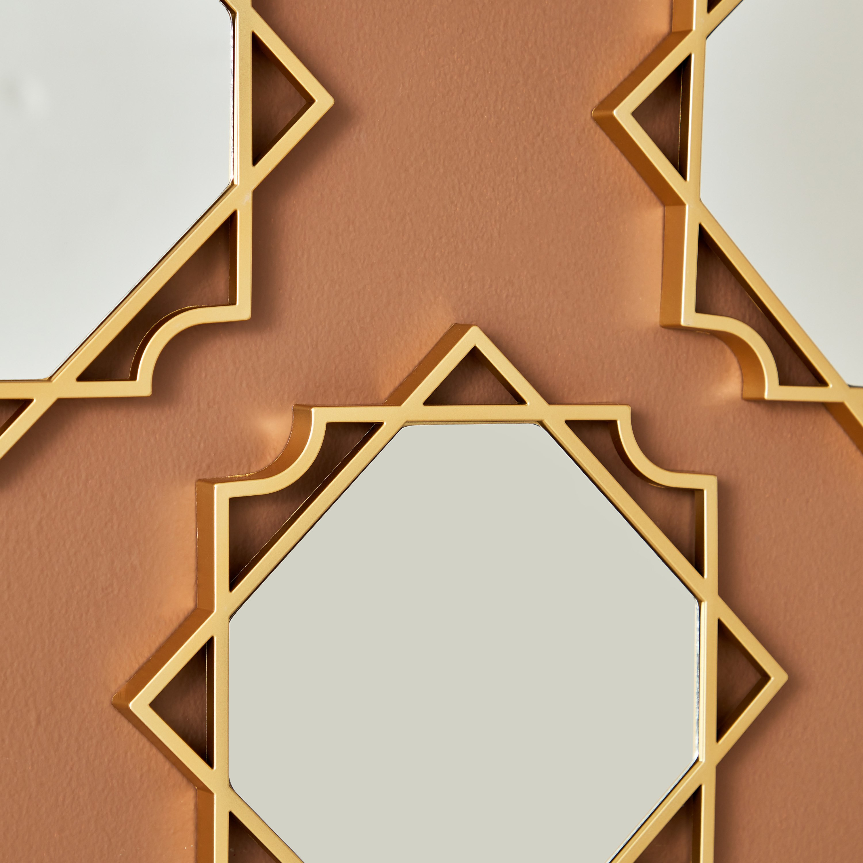 Zoya 3-Piece Mirror Set with Square and Decorative Border - 25x25 cm-hbxhomeware-hbxdecorandfurnishings-image-3