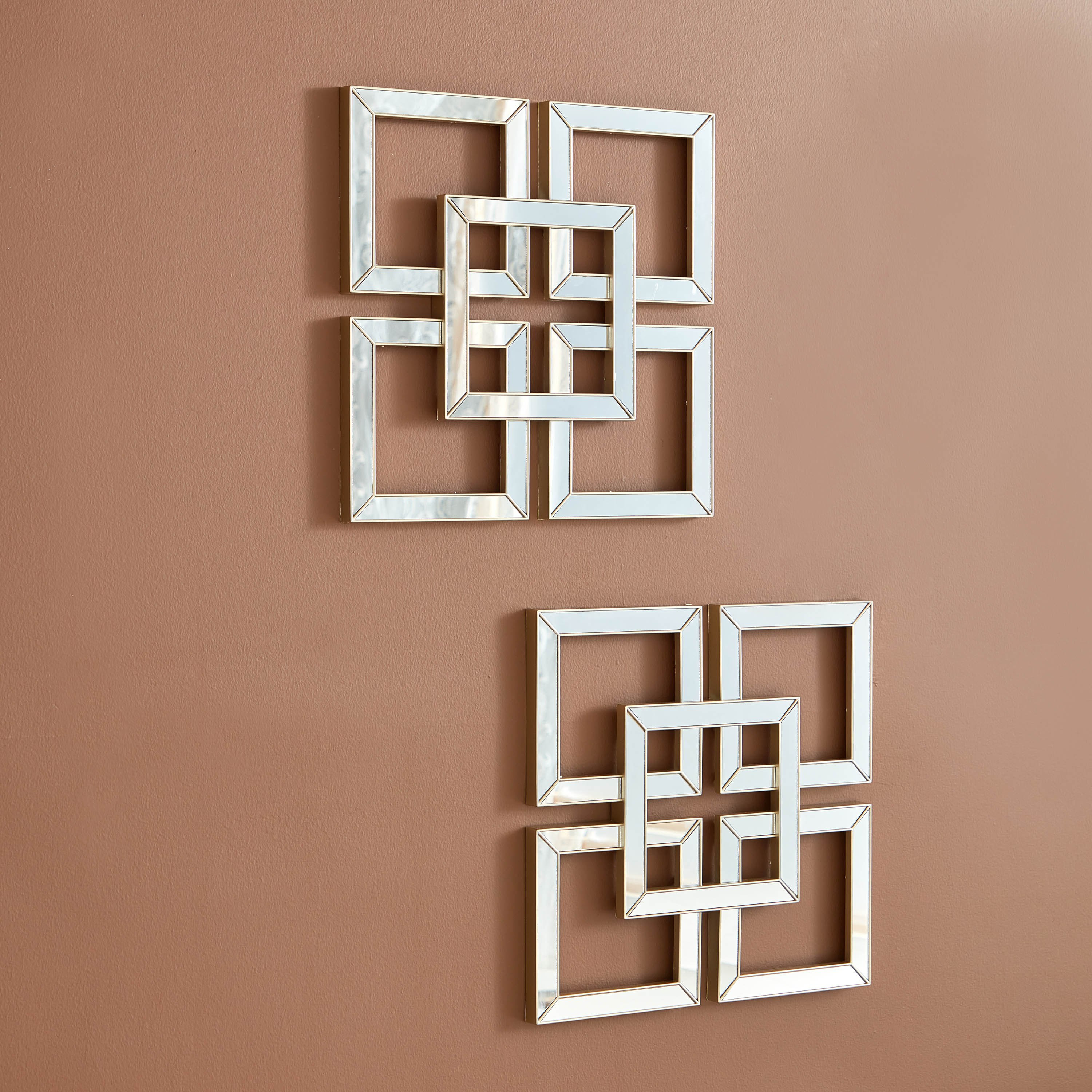 طقم مرآة ديكور قطعتين من زويا - 40x40x2.5 سم-hbxhomeware-hbxdecorandfurnishings-image-2
