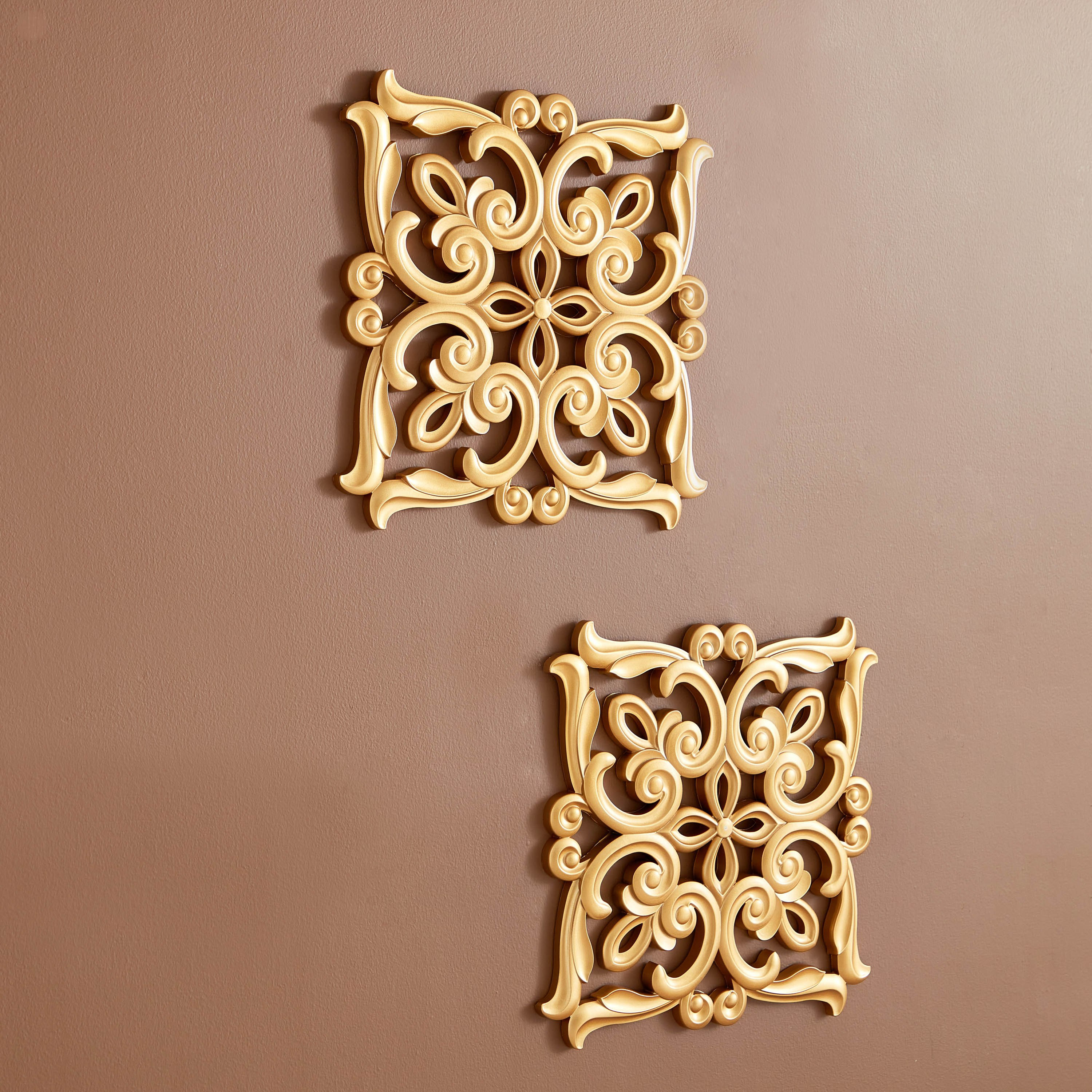 طقم ألواح حائط مربعة قطعتان من زويا - 40x2x40 سم-hbxdiningroom-walldecor-wallart-image-2