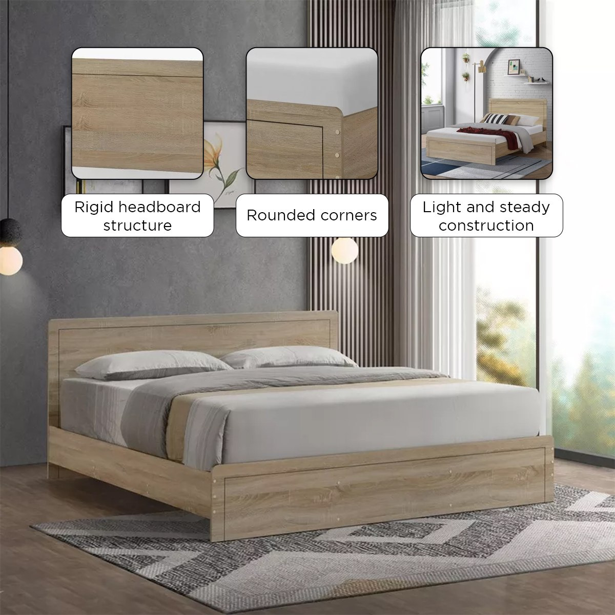 Oasis Queen Bed - 150x200 cm-hbxbedroom-bedsandbedsets-beds-queen-image-10