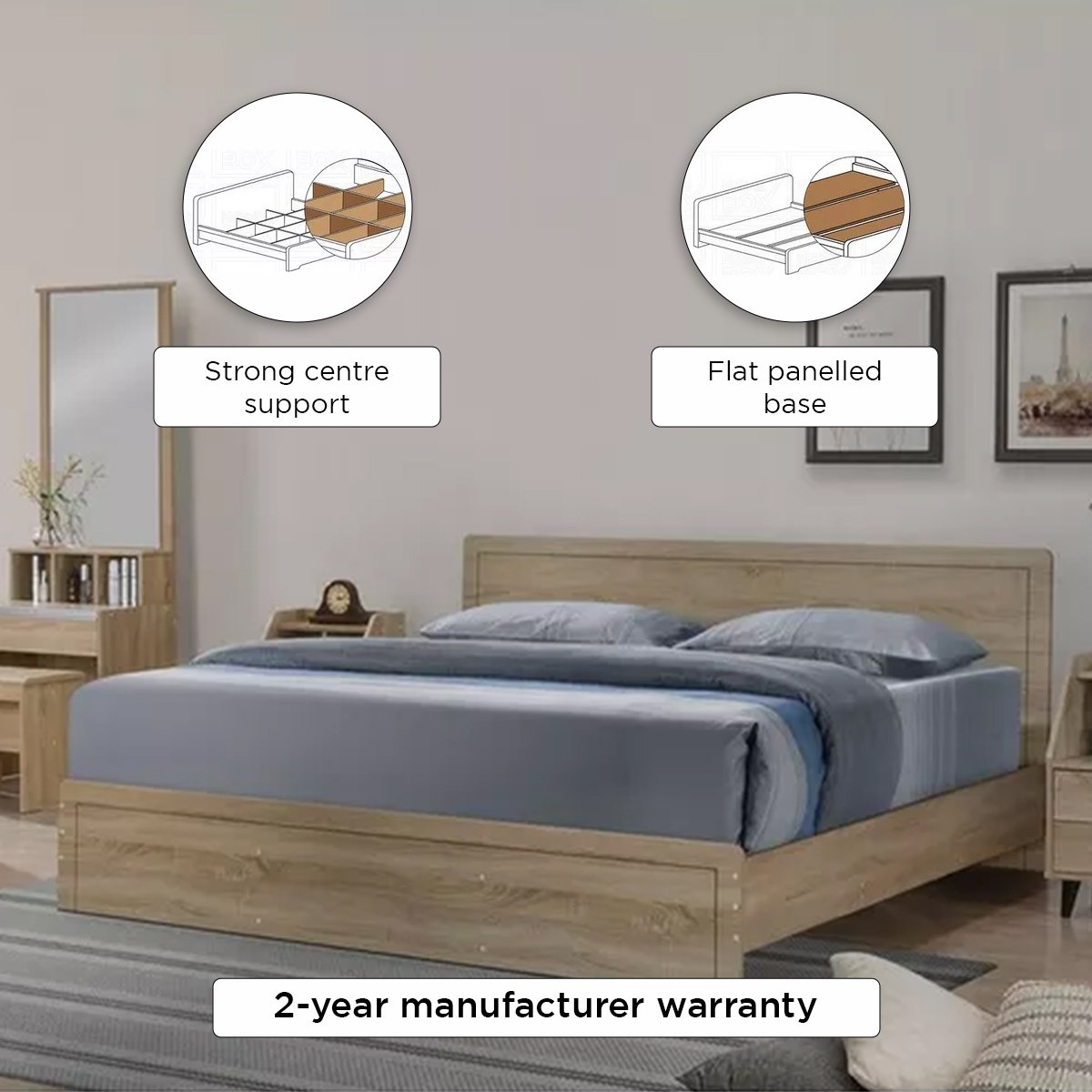 Oasis Queen Bed - 150x200 cm-hbxbedroom-bedsandbedsets-beds-queen-image-11