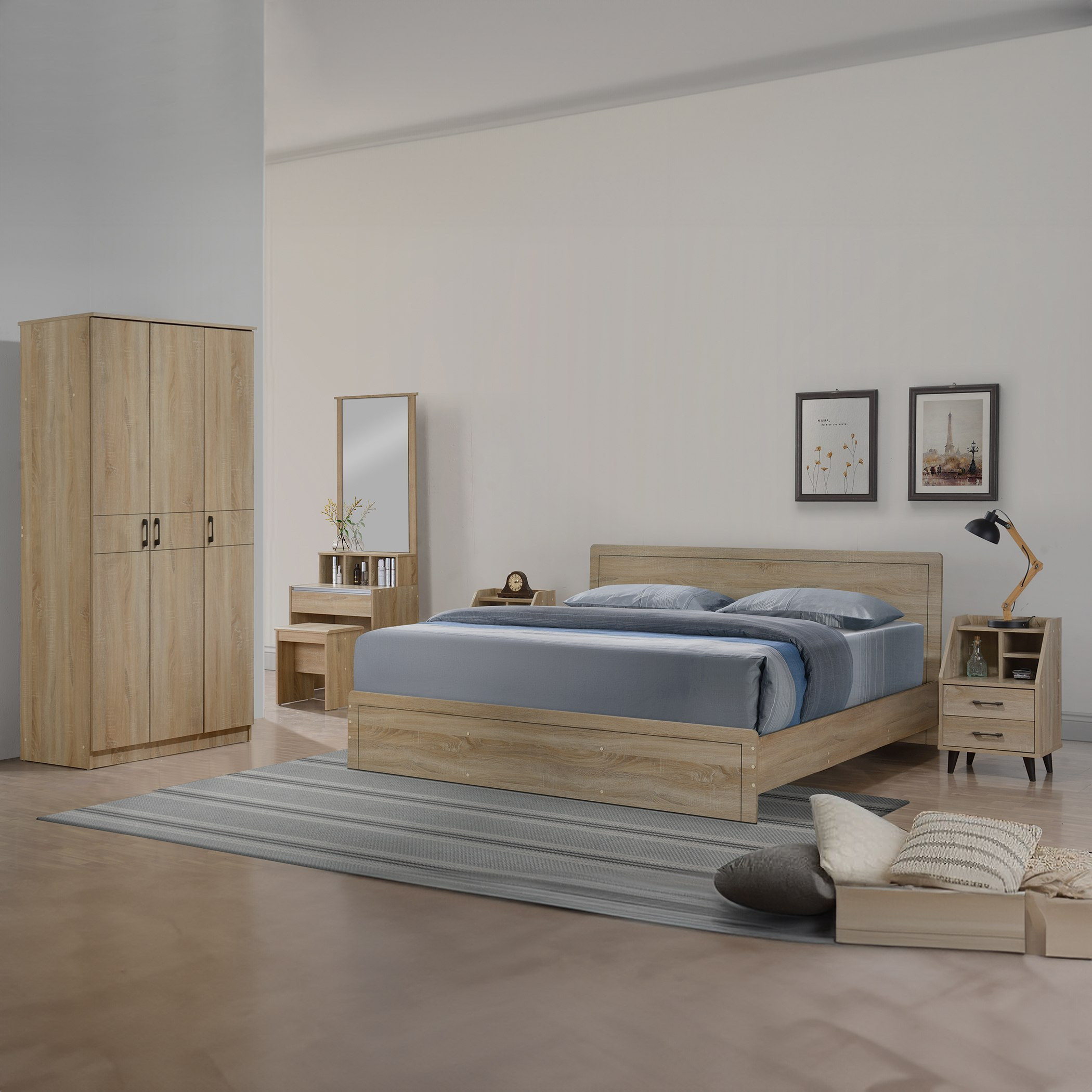 Oasis Queen Bed - 150x200 cm-hbxbedroom-bedsandbedsets-beds-queen-image-6