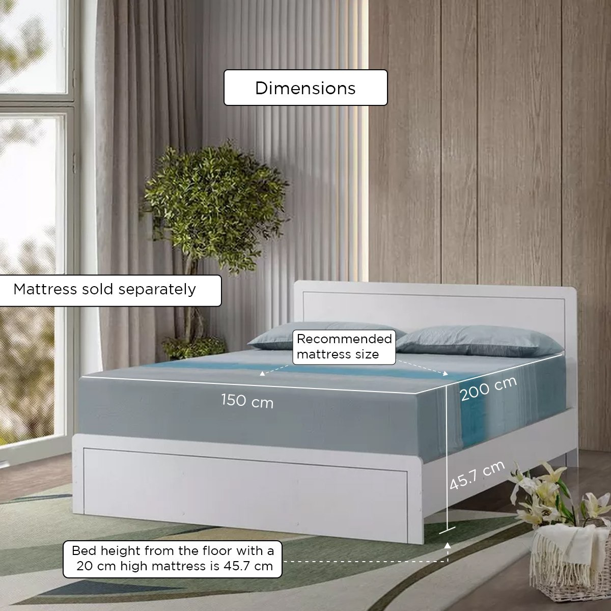 سرير كوين من أوسيس - 150x200 سم-hbxbedroom-bedsandbedsets-beds-queen-image-10
