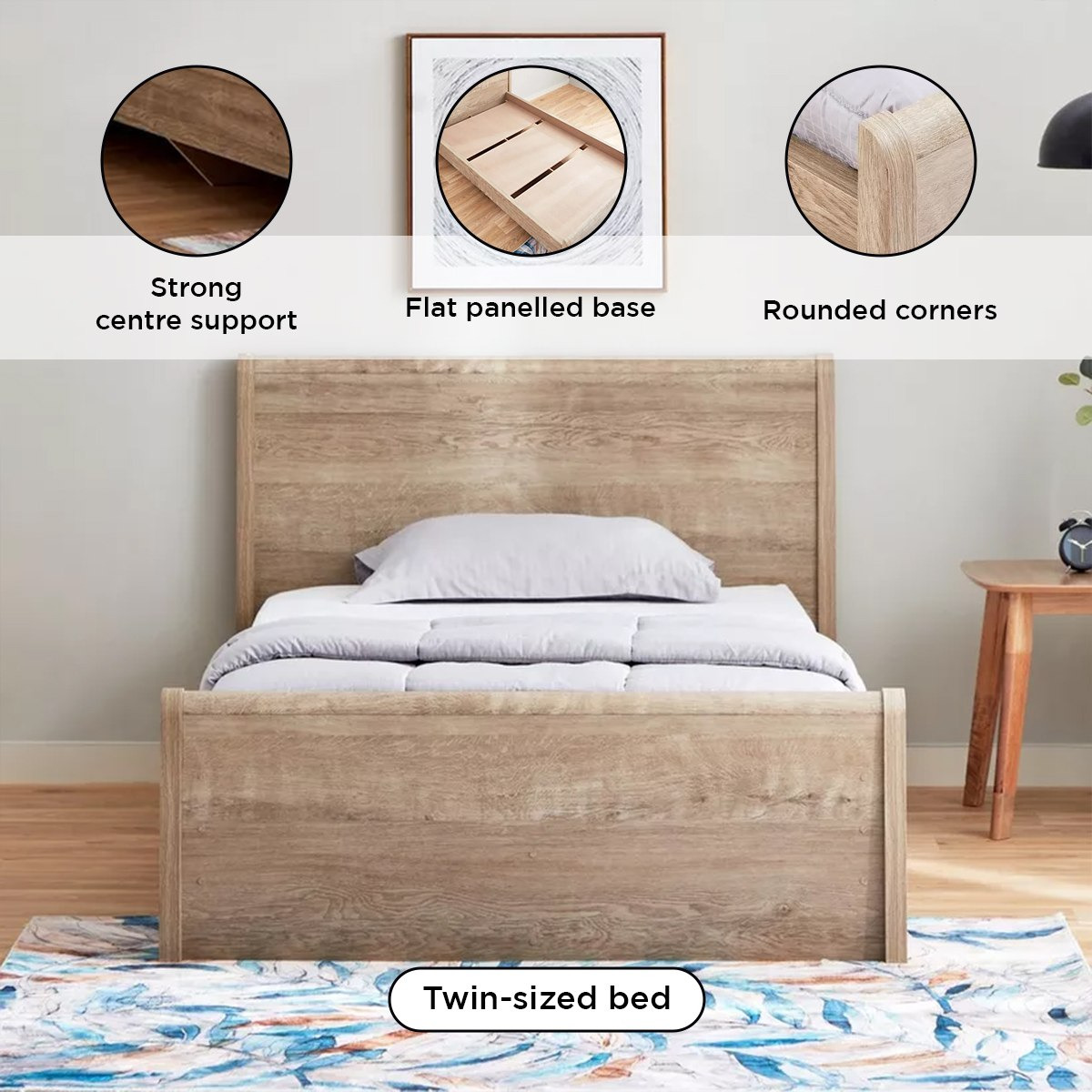 Curvy Plus Twin Bed - 120x200 cm-hbxbedroom-bedsandbedsets-beds-twin-image-9