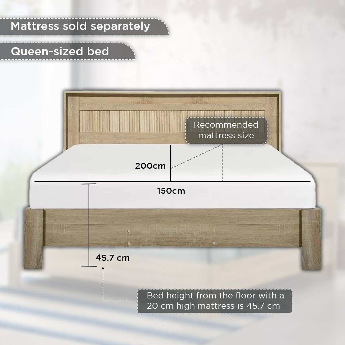 Movo Oasis Olive Queen Bed -  150x200 cm-hbxbedroom-bedsandbedsets-beds-queen-image-11