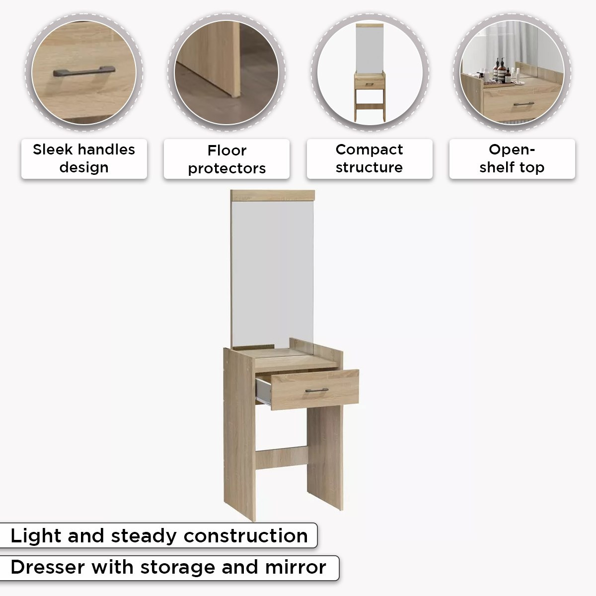 Movo Oasis 1-Drawer Dresser with Mirror and Stool-PROMO_HB_UAE_HBX10_250526-image-5