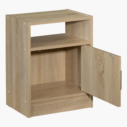 Oasis 1-Door Nightstand with Open Shelf