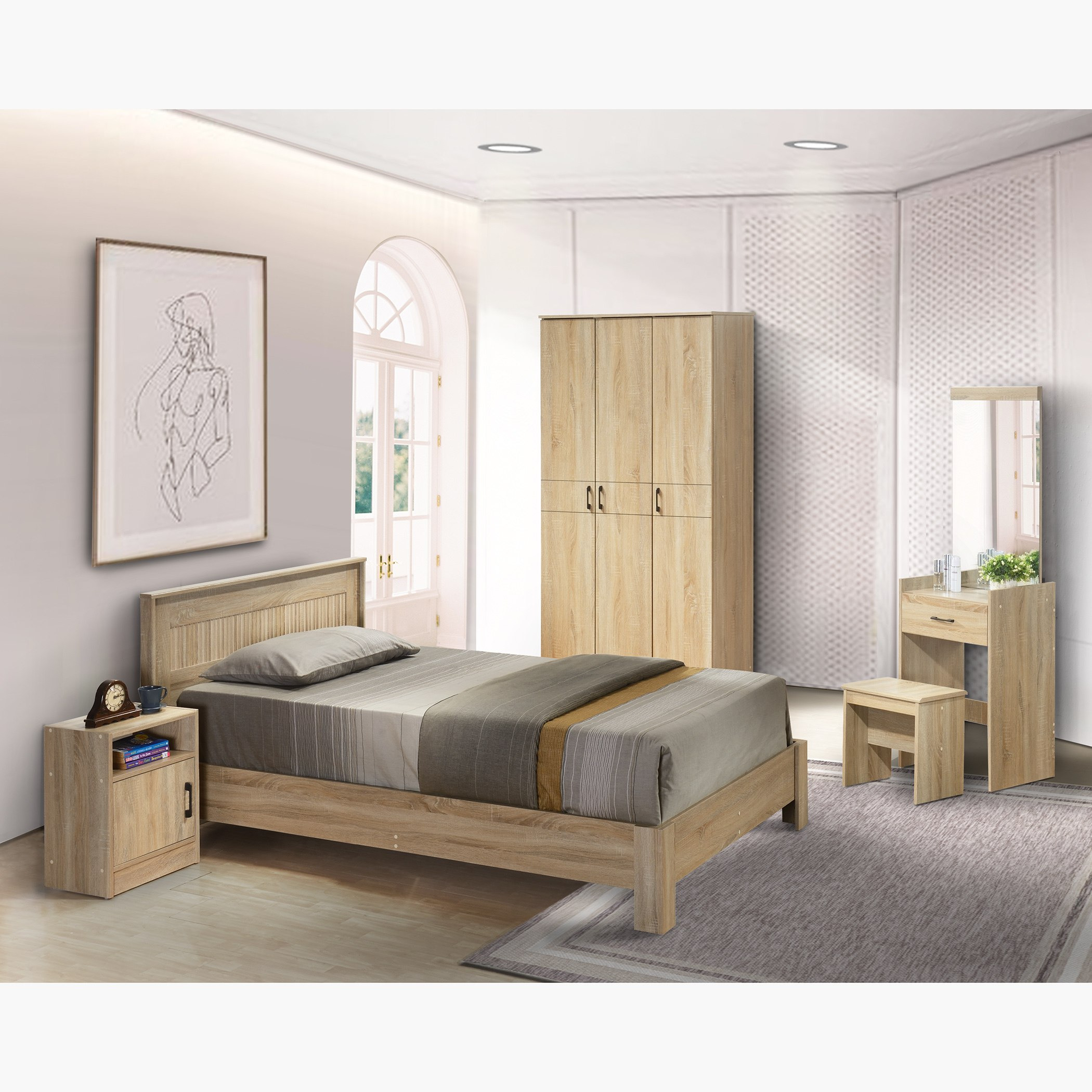 Movo Oasis 1-Door Nightstand with Open Shelf-hbxfurniture-bedroom-nightstands-image-7