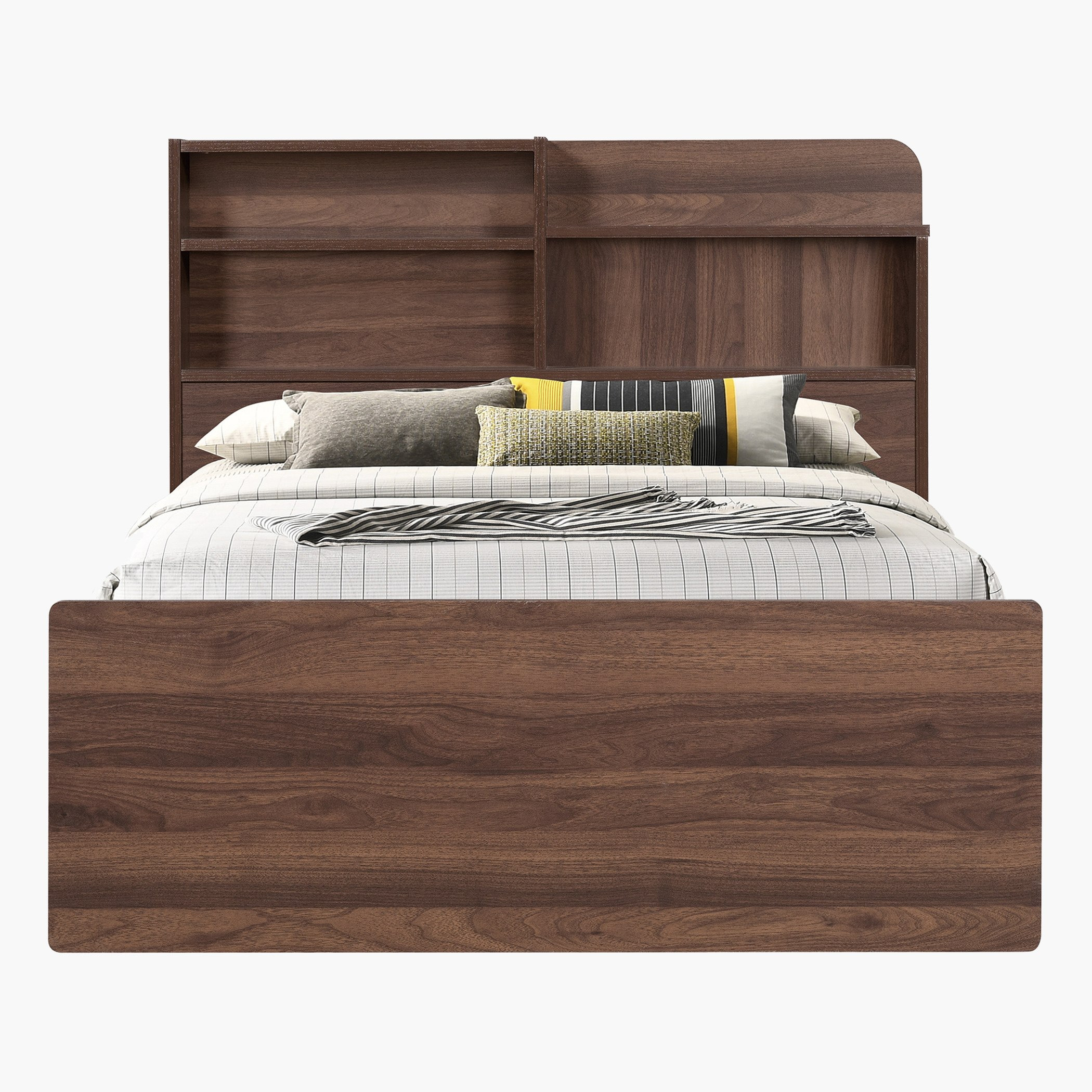 سرير فردي بلوح رأسي بمساحة تخزين من فانيلا - 90x190 سم-hbxfurniture-bedsandbedsets-beds-single-image-3