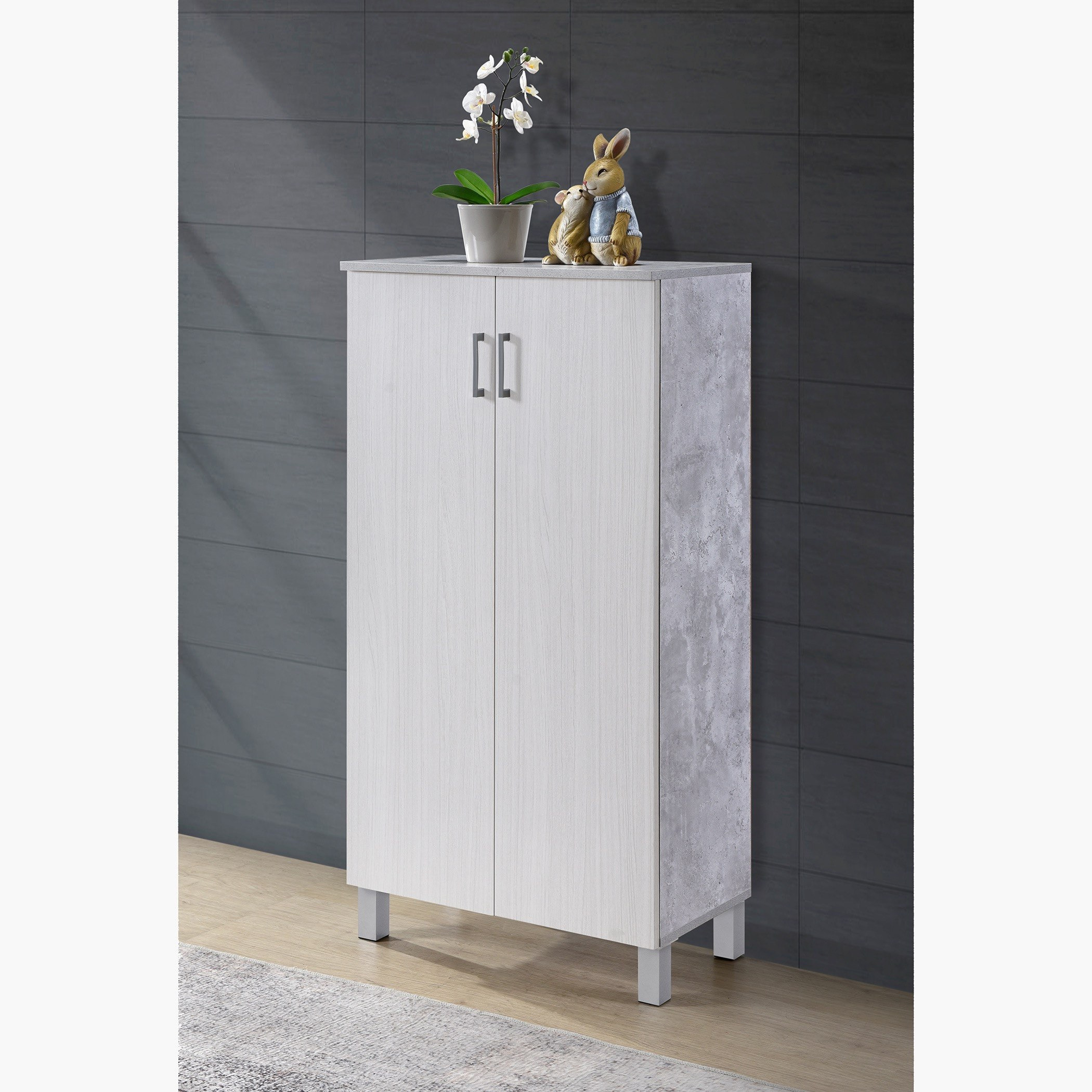 خزانة أحذية طويلة متعددة الأغراض ببابين تتسع حتى 18 زوجًا من باتارا-hbxbedroom-shoecabinetsandracks-image-3