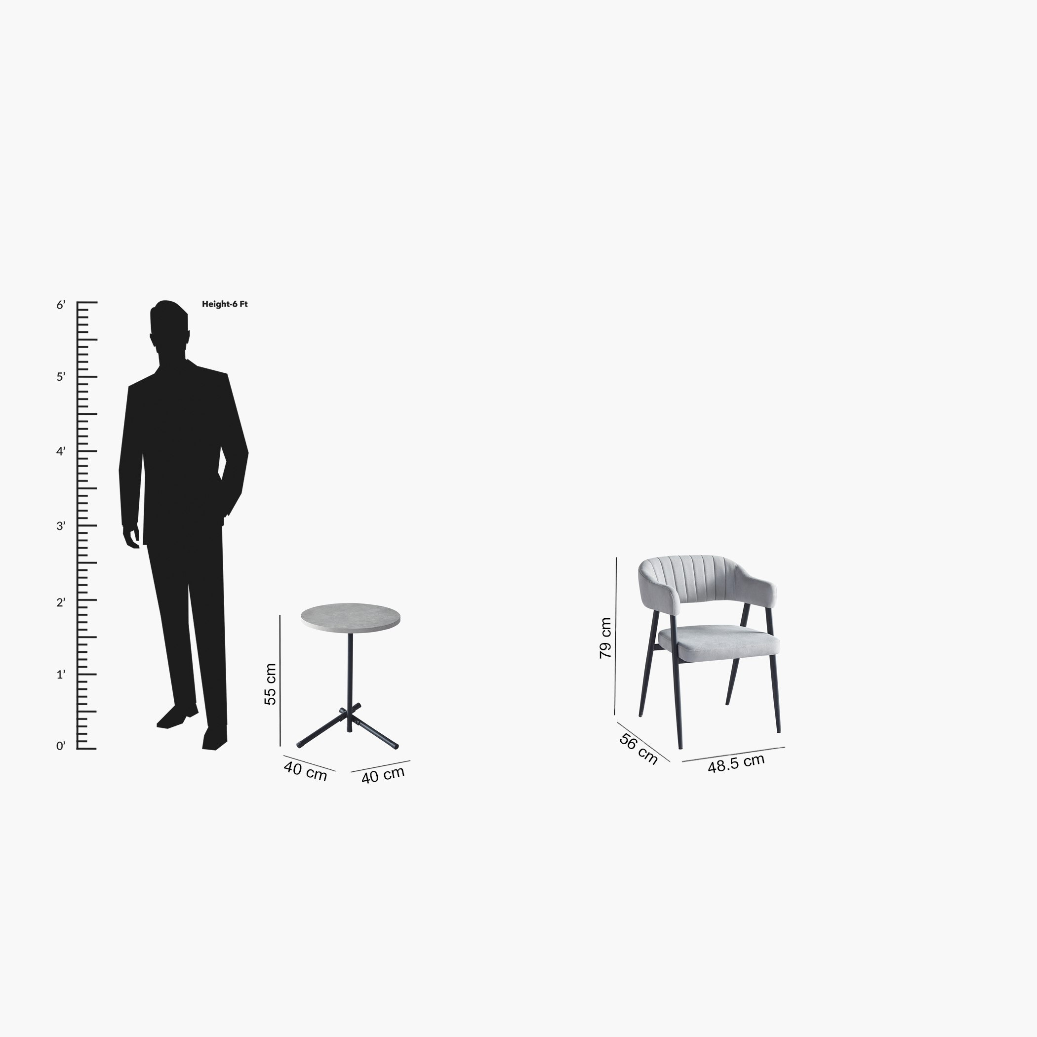 طقم طاولة شاي وكرسي 3 قطع من كورت-hbxfurniture-diningtablesandsets-diningsets-twoseater-image-15