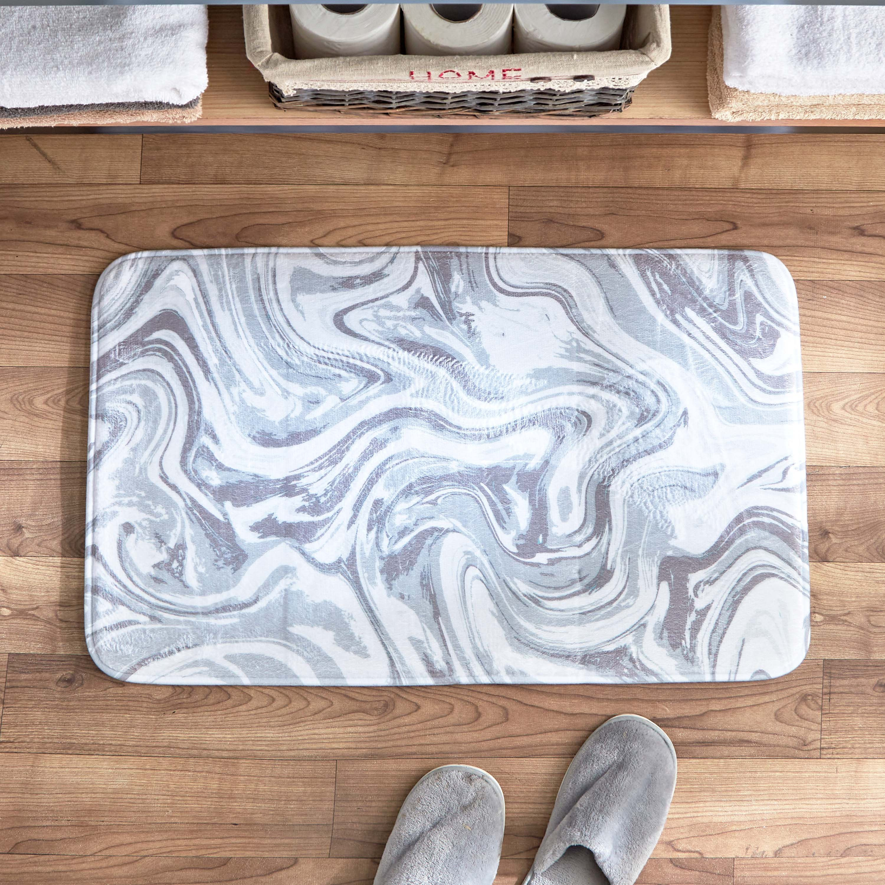سجادة حمّام إسفنج بطبعات من أورورا إبيزا - 45x75 سم-hbxbedroom-floorcoverings-bathmats-image-1
