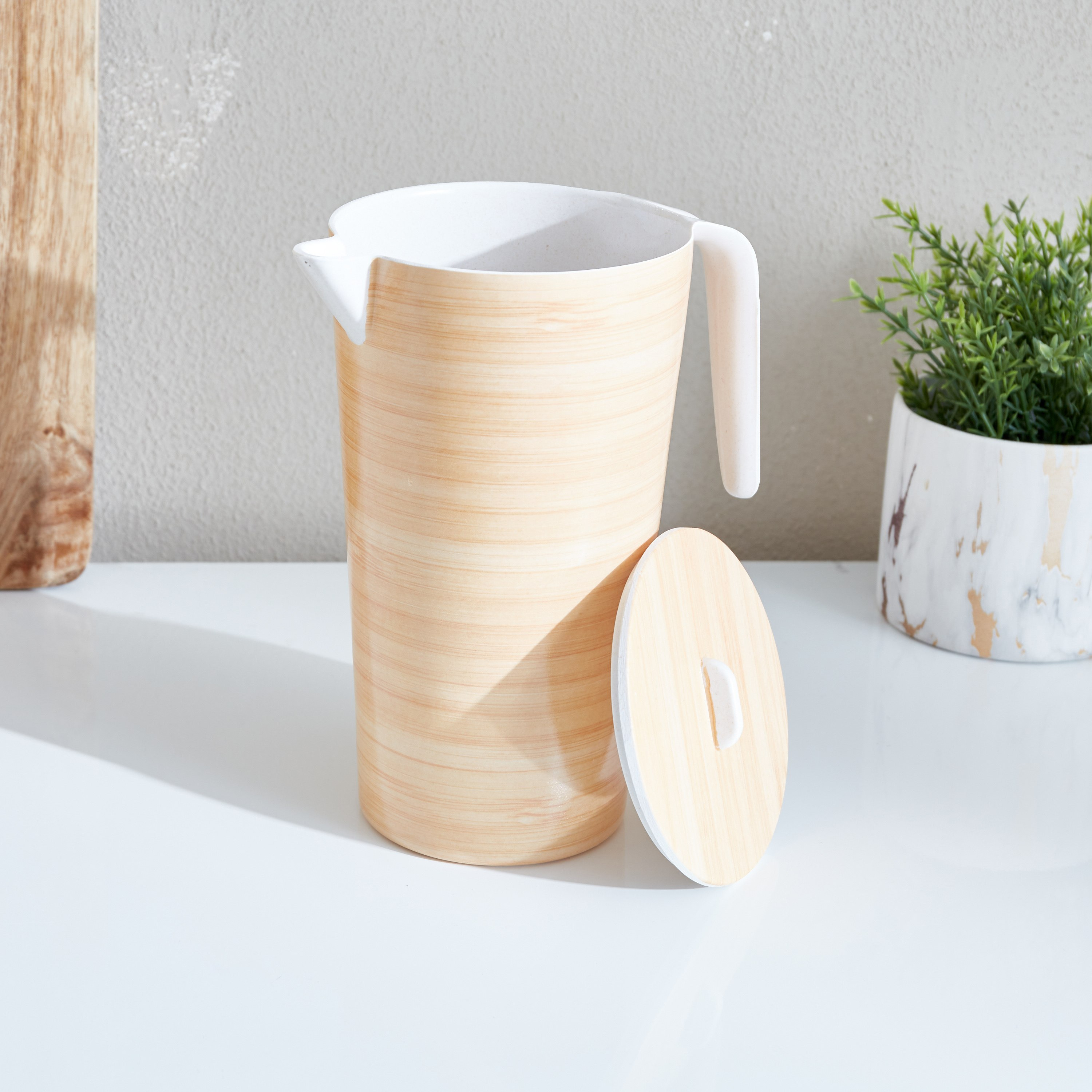 إبريق من ألياف الخيزران من فيست - 13 × 13 × 21 سم-hbxhomeware-diningandtabletop-jugs-image-2