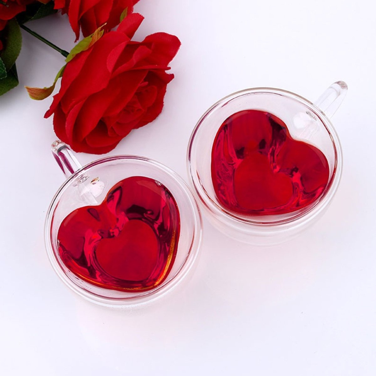 Zen Heart Shaped Double Wall Glass Cup - Set of 2-hbxhomeware-hbxkitchen-image-1