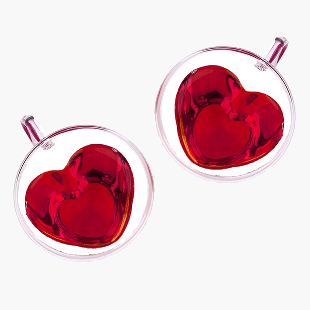 Zen Heart Shaped Double Wall Glass Cup - Set of 2-hbxhomeware-hbxkitchen-image-2