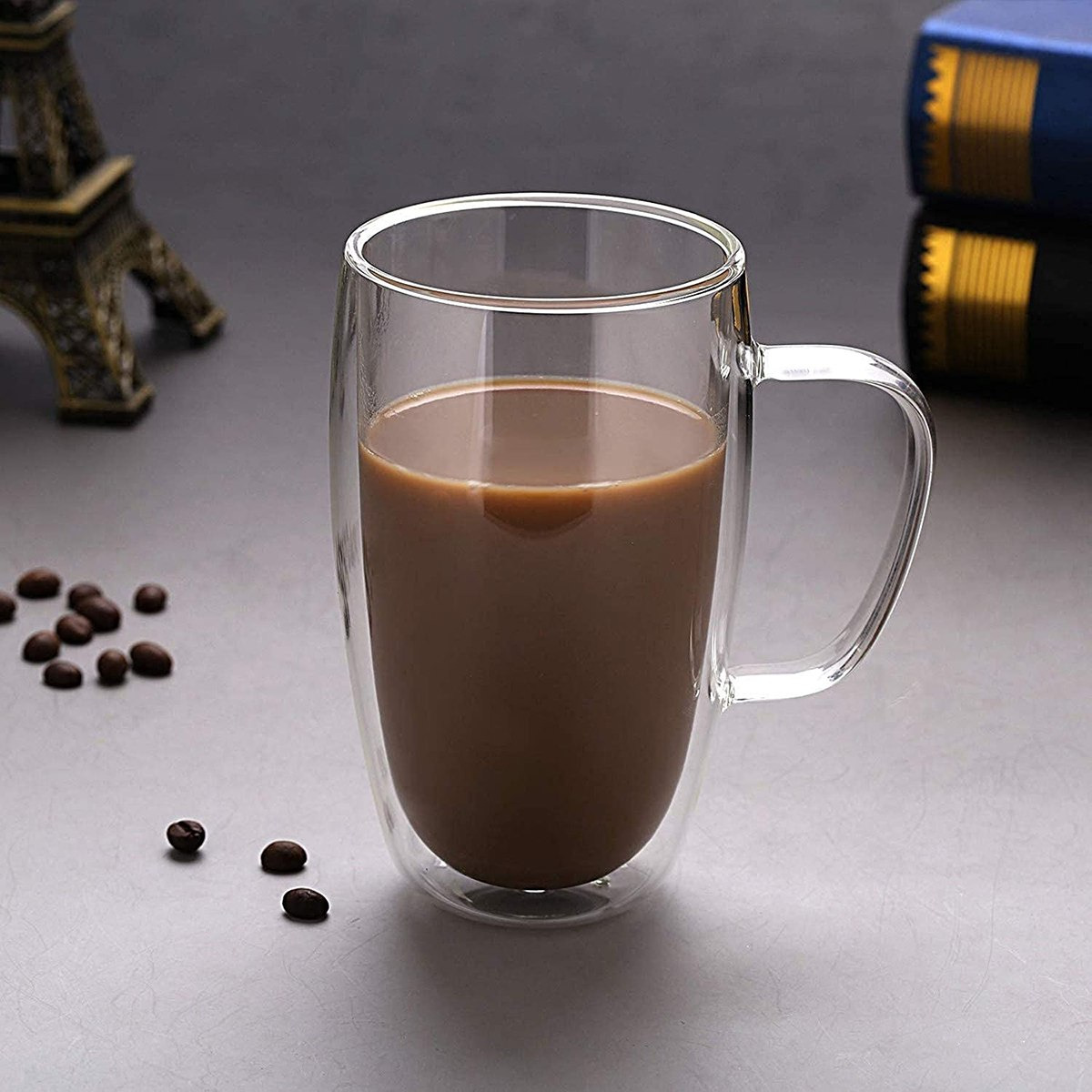 أكواب زجاج مزدوجة الجدار مع مقبض من زين - طقم من قطعتين-hbxhomeware-diningandtabletop-coffeeandteasets-image-2