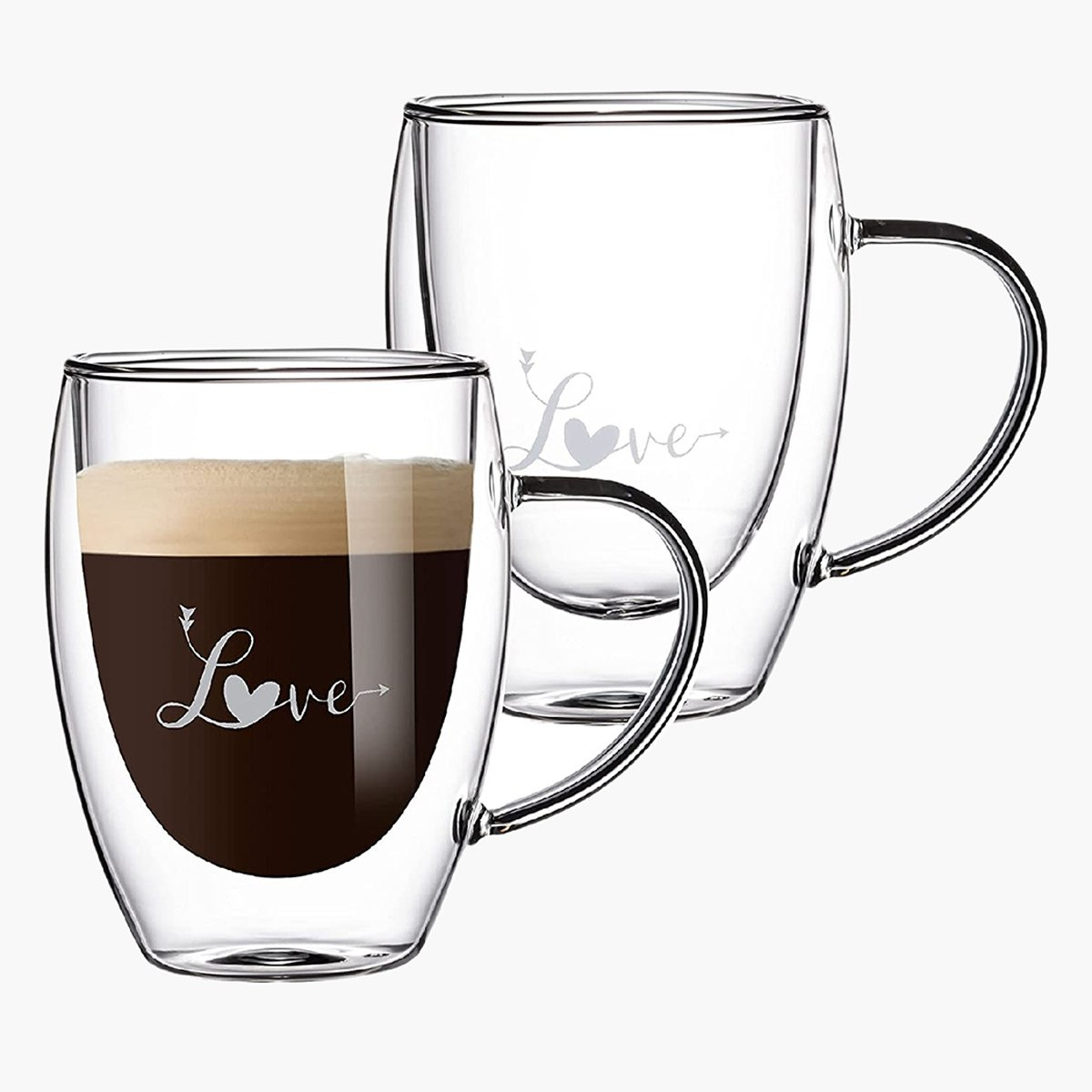 Zen Love Printed Heart Shaped Double Wall Glass Mug with Handle - Set of 2-hbxhomeware-hbxkitchen-image-1