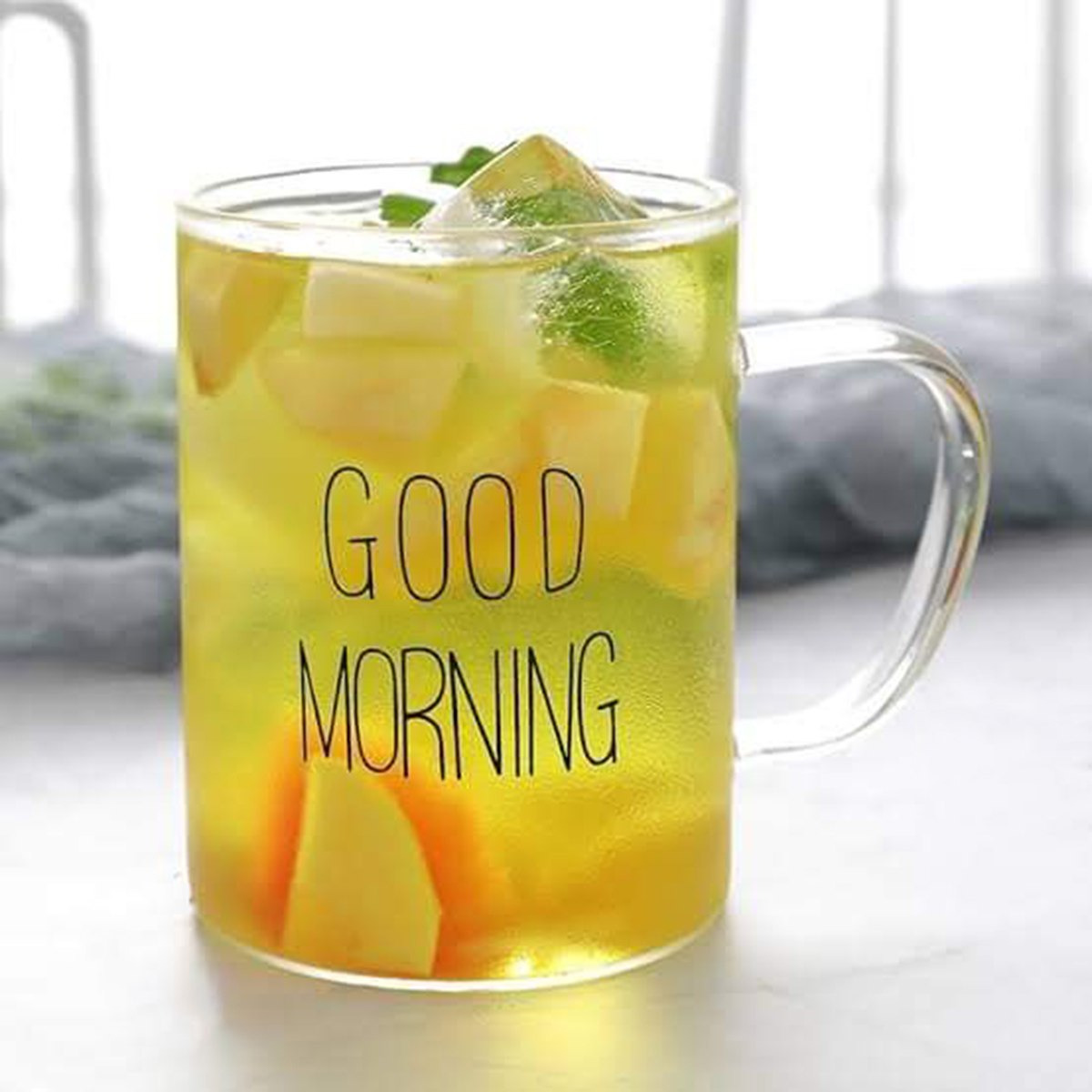 مج زجاج بمقبض وطبعات جود مورنينج من زين - 400 مل-hbxhomeware-hbxkitchen-image-1