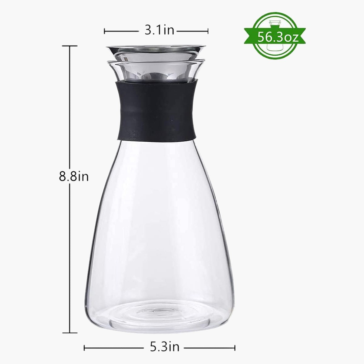 إبريق ماء بغطاء ستانلس ستيل من زين - 1.6 لتر-hbxhomeware-hbxkitchen-image-3